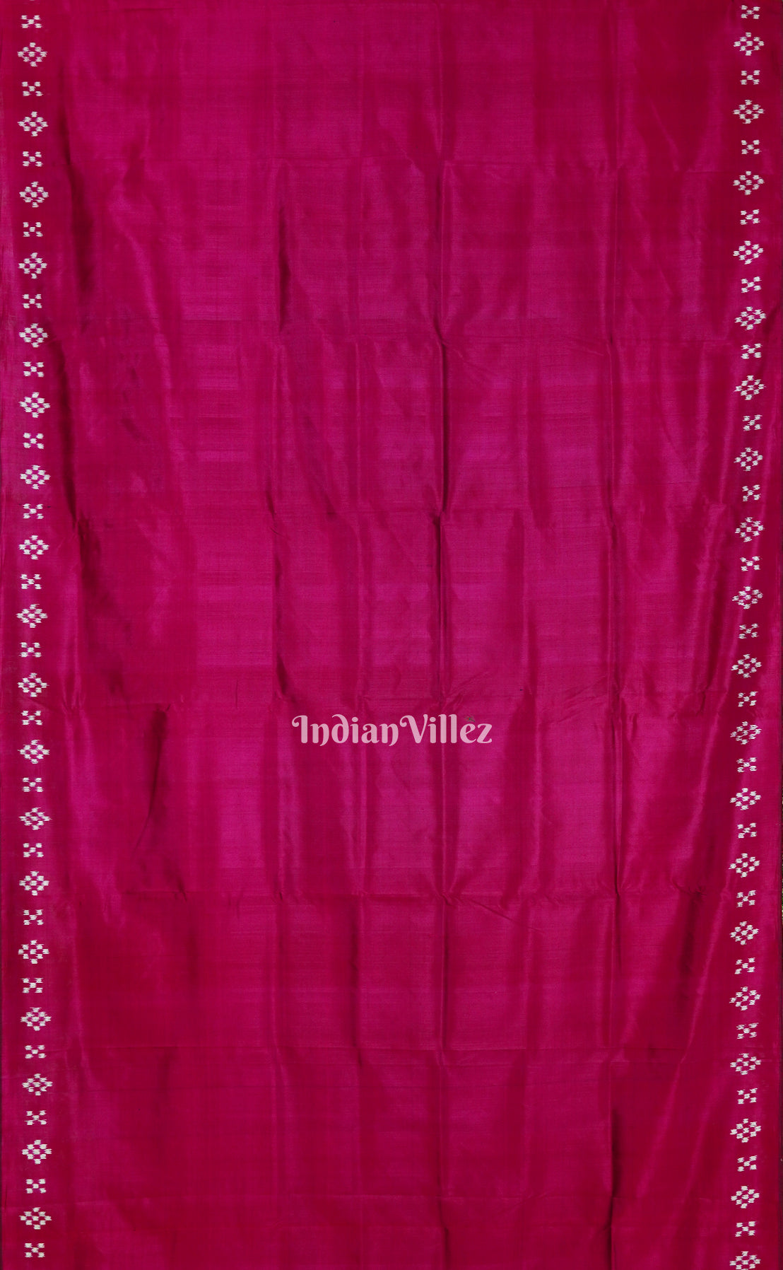 Rani Odisha Ikat Pasapali Contemporary Silk Saree