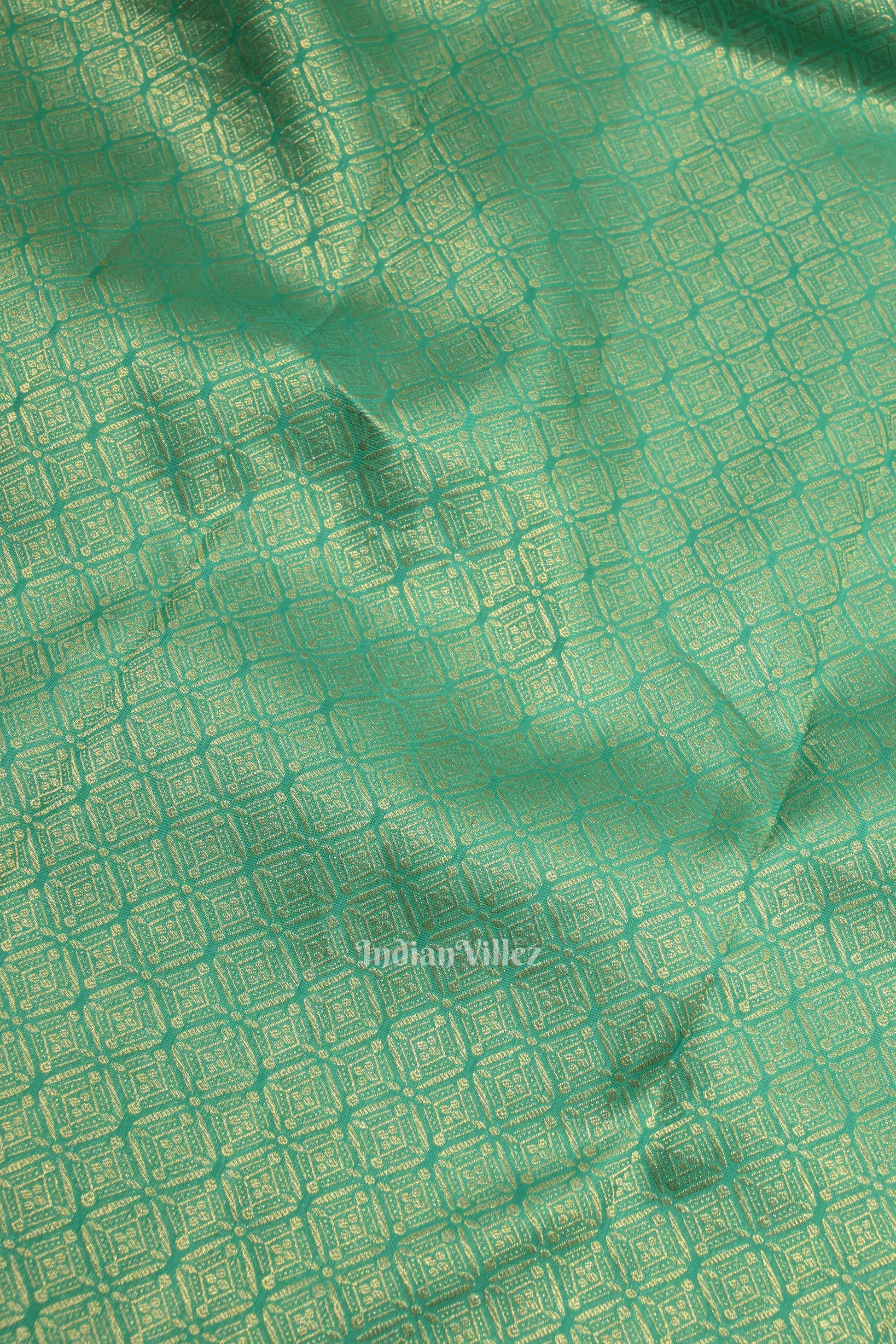 Rama Green Pure Kanjivaram Silk Saree