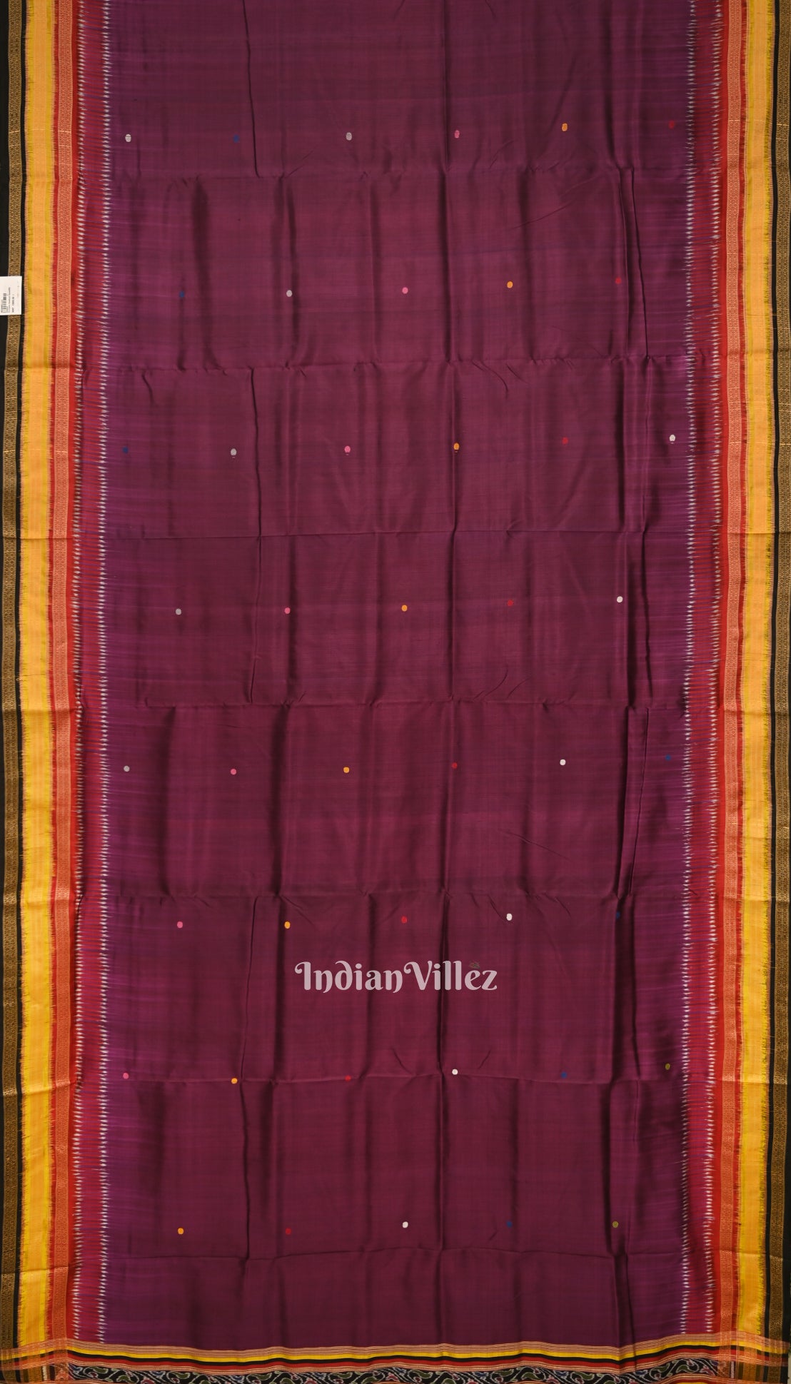 Maroon Kathiphera Doli Barat Theme Khandua Silk Saree