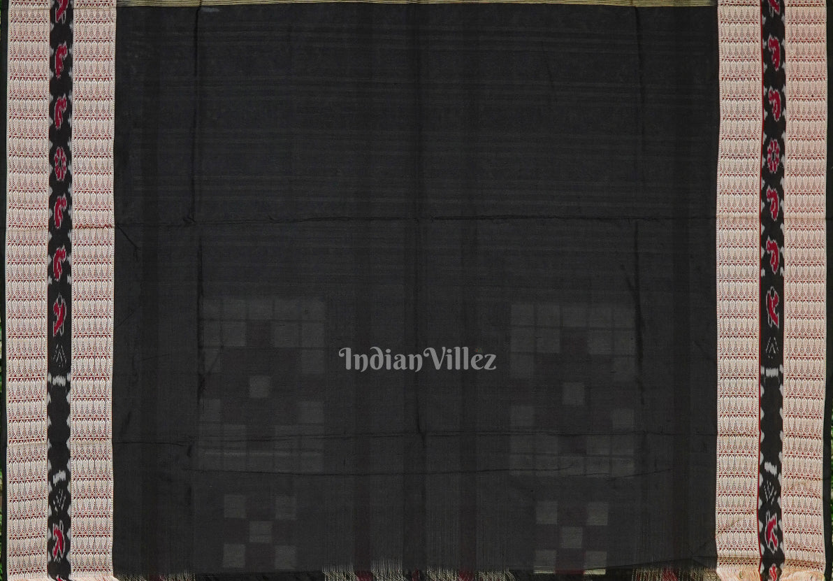 Black White Pasapali Theme Bichitrapuri Silk Saree