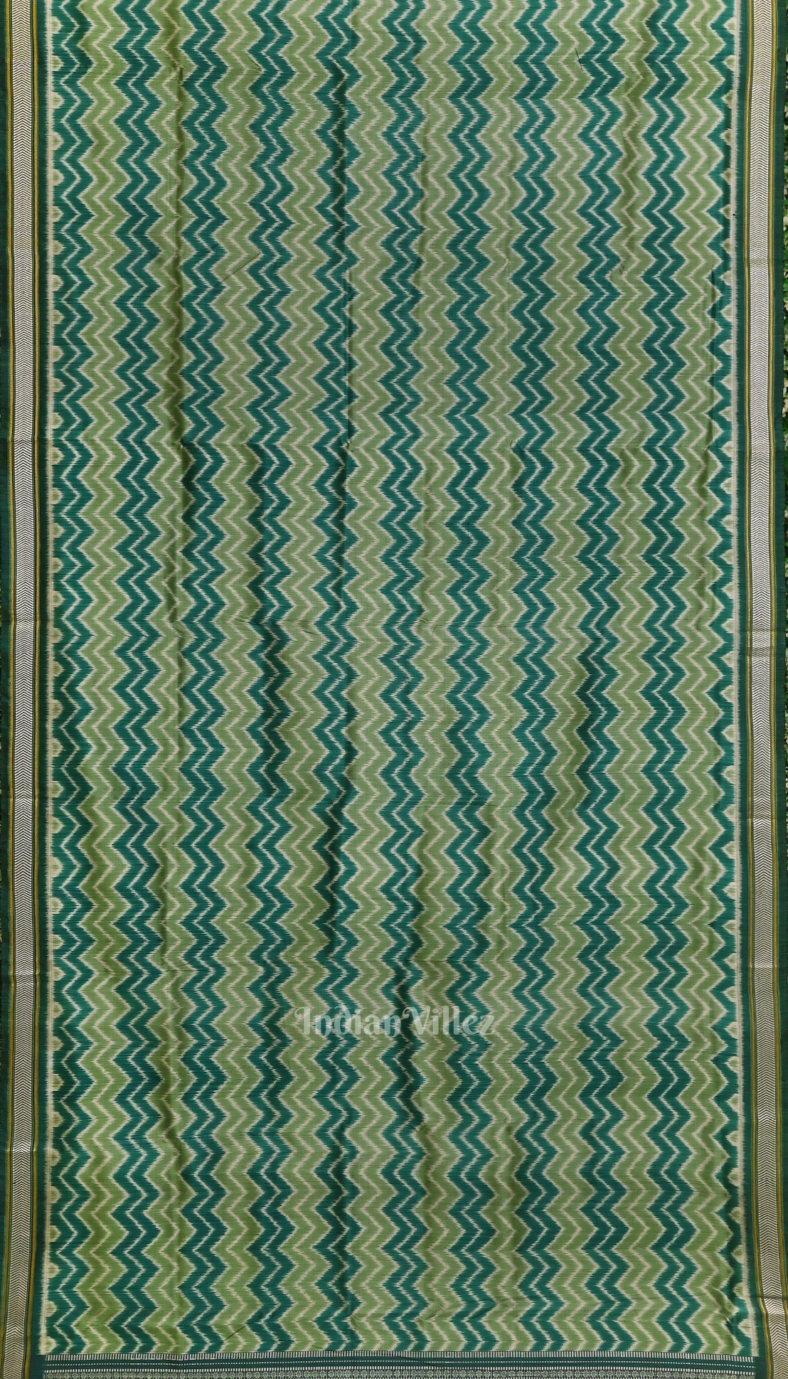 Green with Multicolour Siminoi Silk Saree 