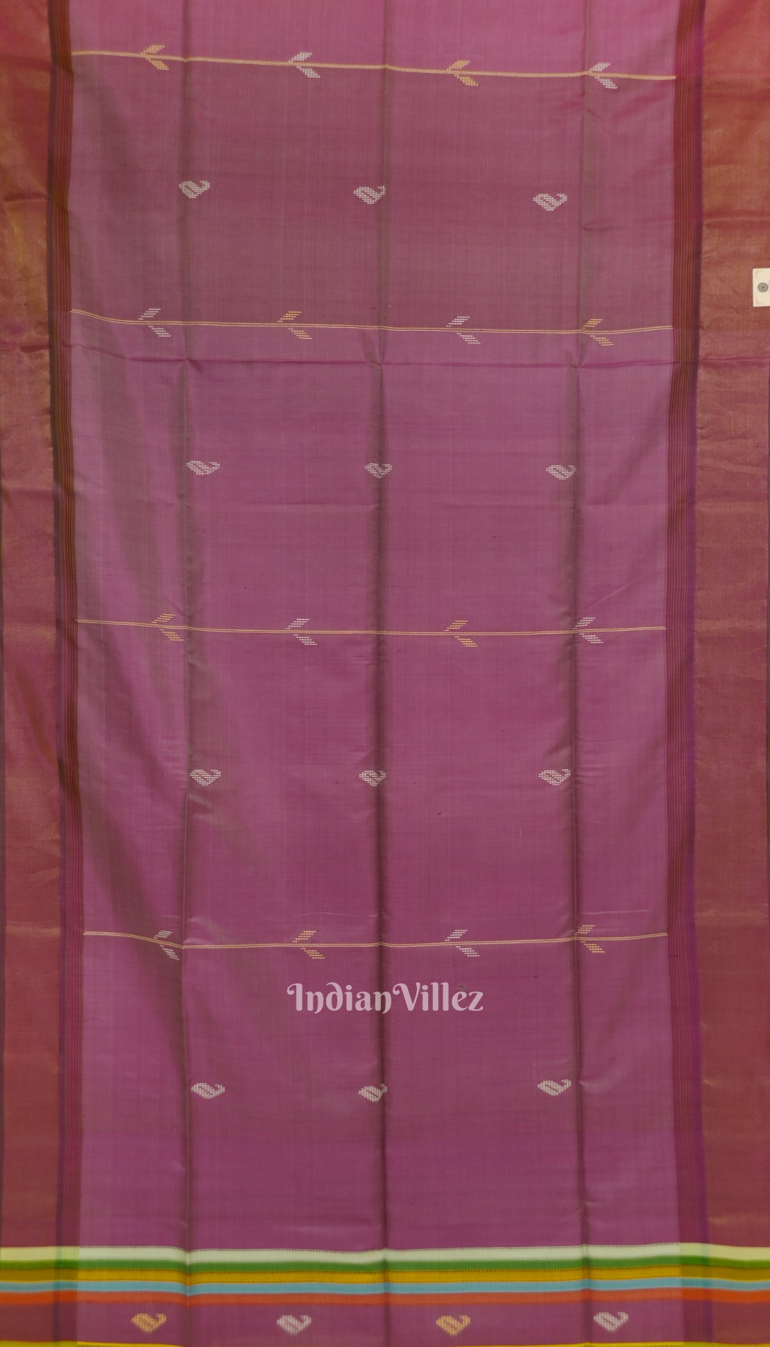 Pink With Multicolor Design Pure South Soft Silk Saree