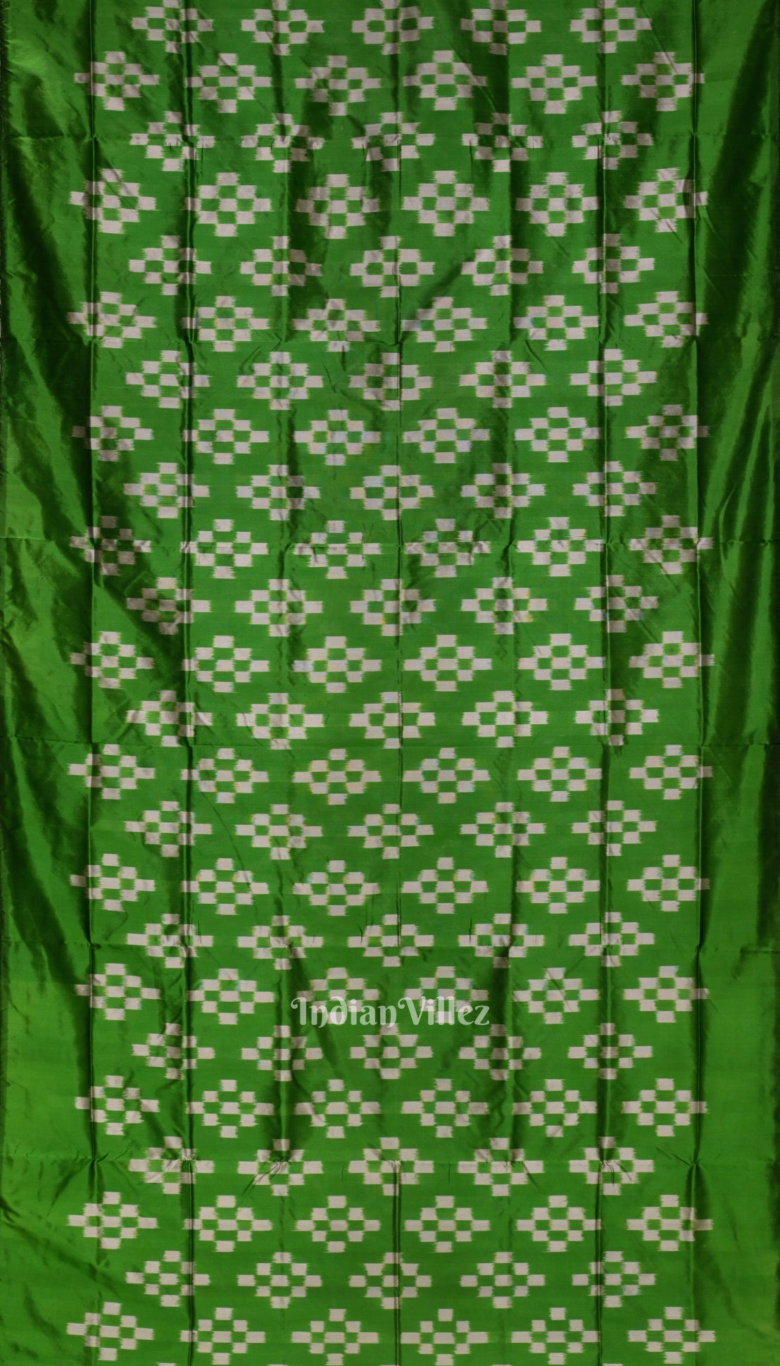 Green Grey Pasapali Theme Sambalpuri Silk Saree