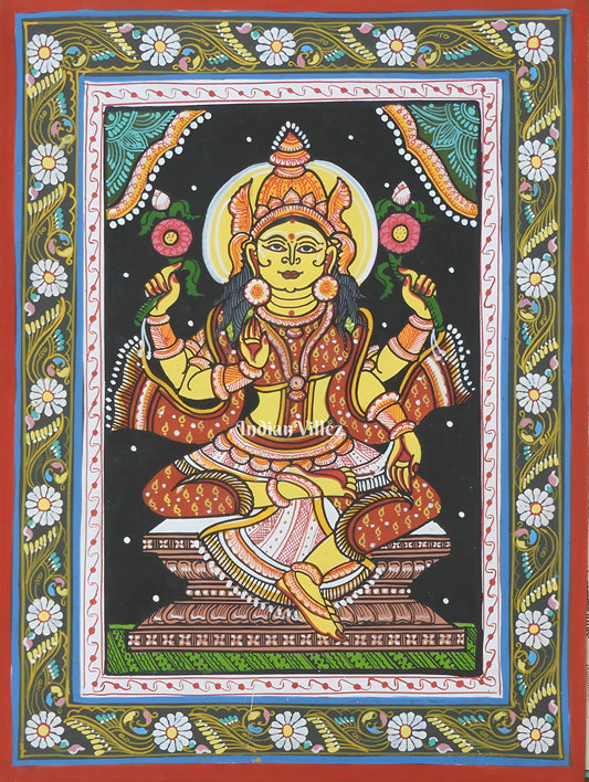 Mata Laxmi Pattachitra Wall Painting