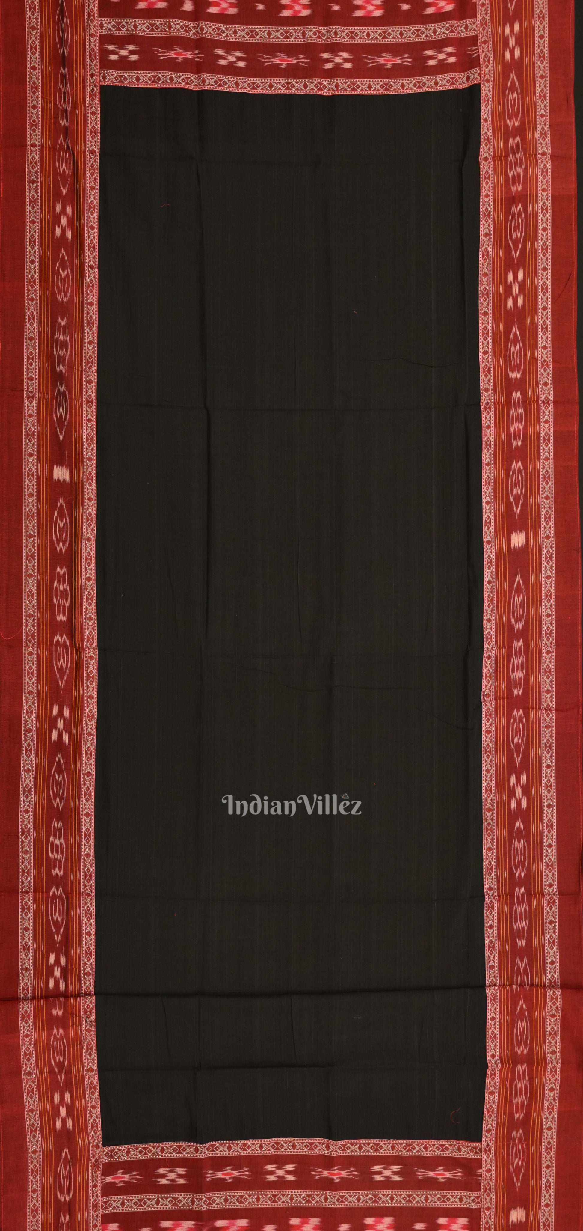  Red Pure Cotton Sambalpuri Dress Material & Dupatta 