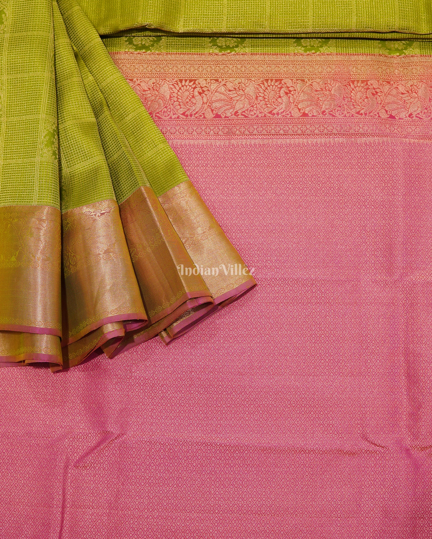 Green Pure Kanjivaram Silk Saree