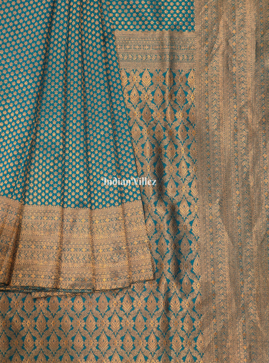 Peacock Green Kanjivaram Silk Saree