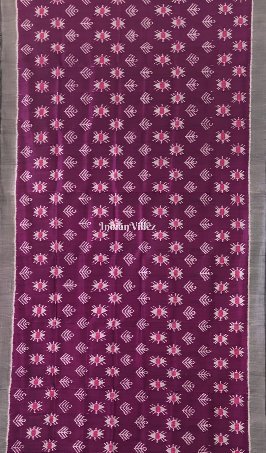 Jazzberry Jam Odisha Ikat Contemporary Silk Saree