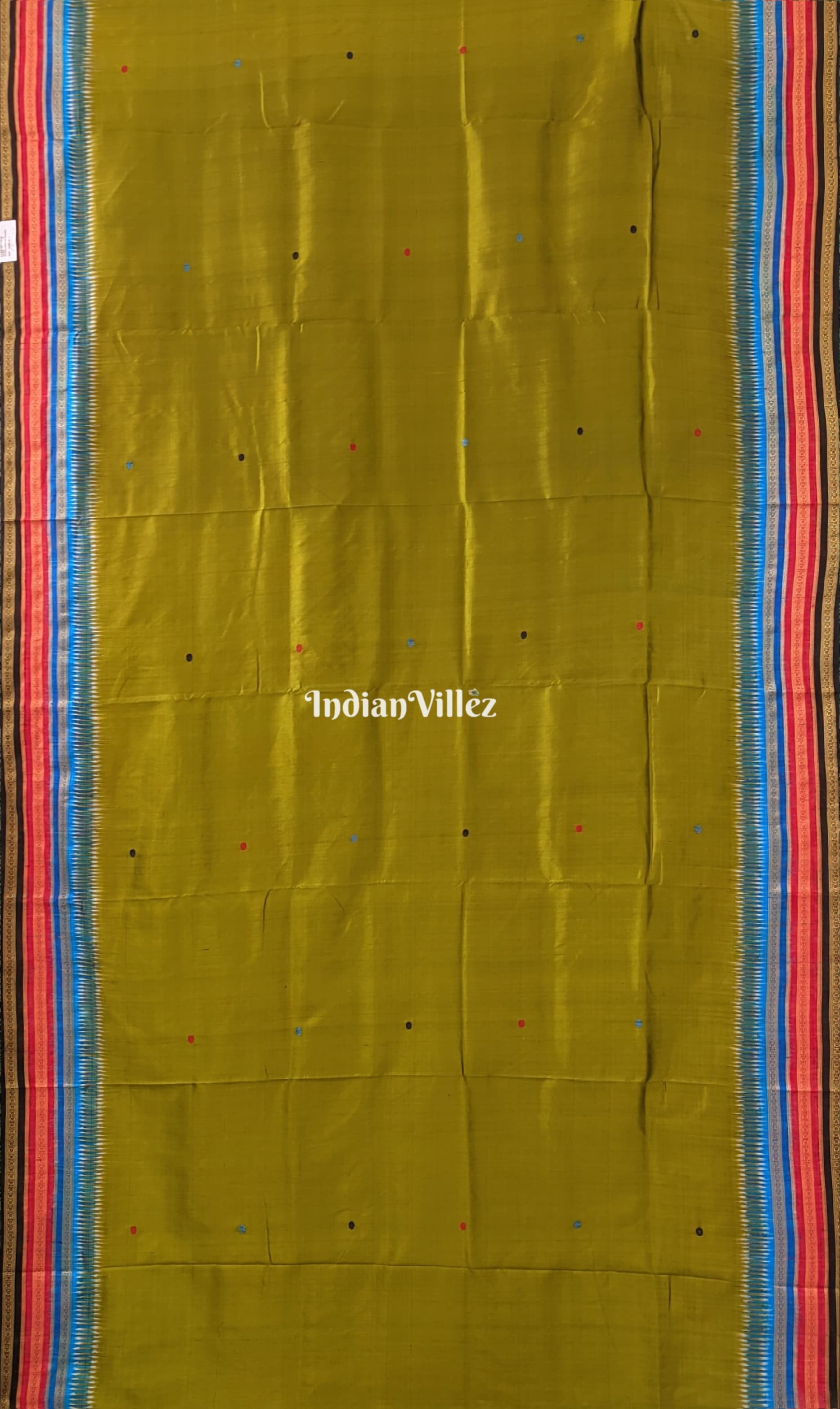 Mehndi Green Kathiphera Odisha Ikat Khandua Silk Saree