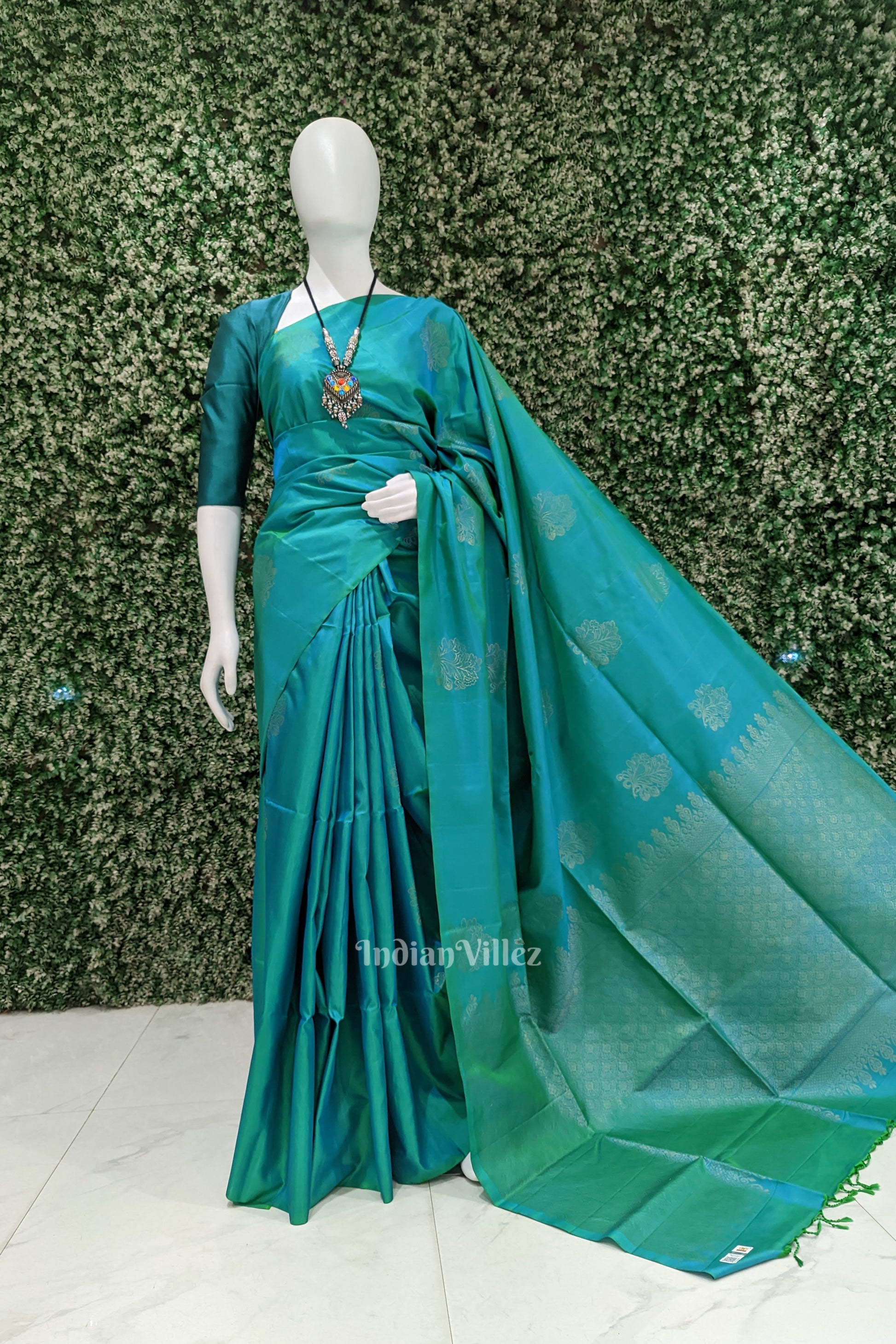 Green Pure Kanjivaram Soft Silk Saree