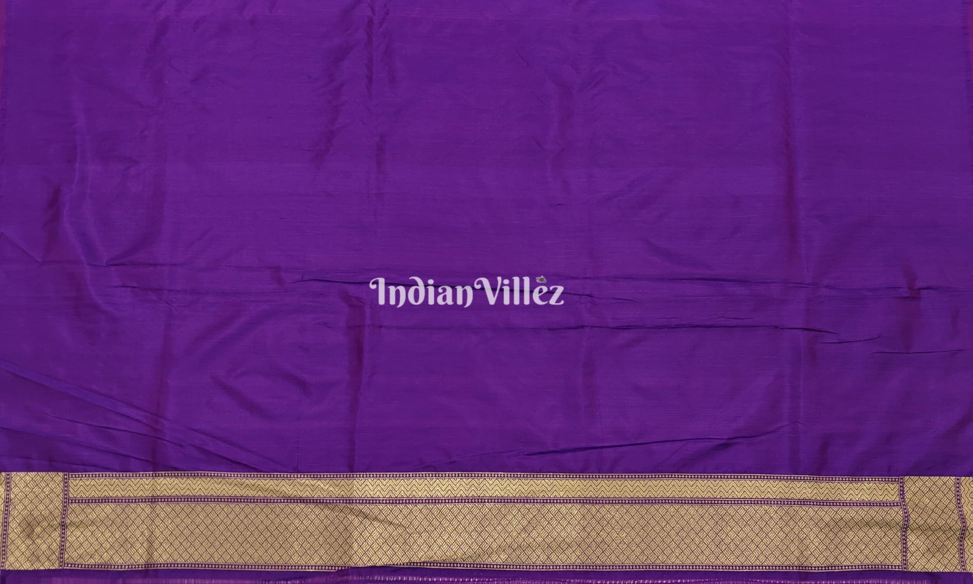 Purple Floral Designer Katan Silk Banarasi Saree