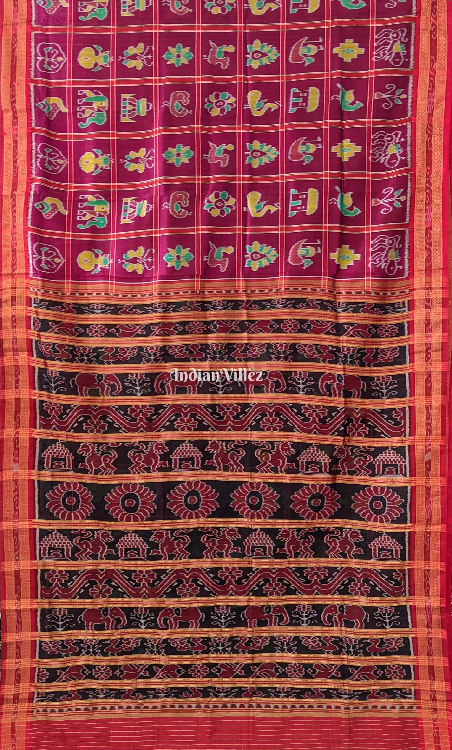 Buy Odisha Handloom Handmade Pure Mulburry Nabakothi Khandua Natural Silk  Ikkat Sambalpuri Saree For Women/Ethnic Wear/Traditonal Saree/Handloom Saree  at Amazon.in