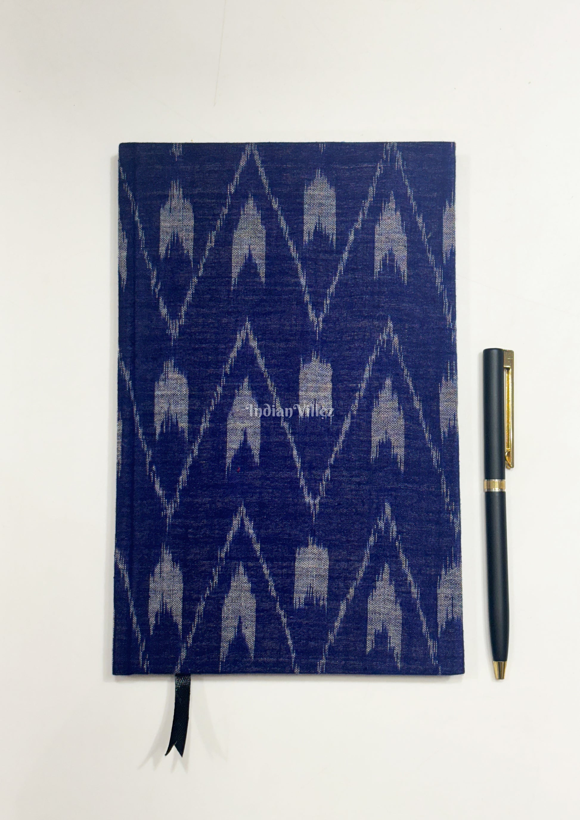 Tipa Print Handmade Ikat Woven Cotton Fabric Cover Diary 