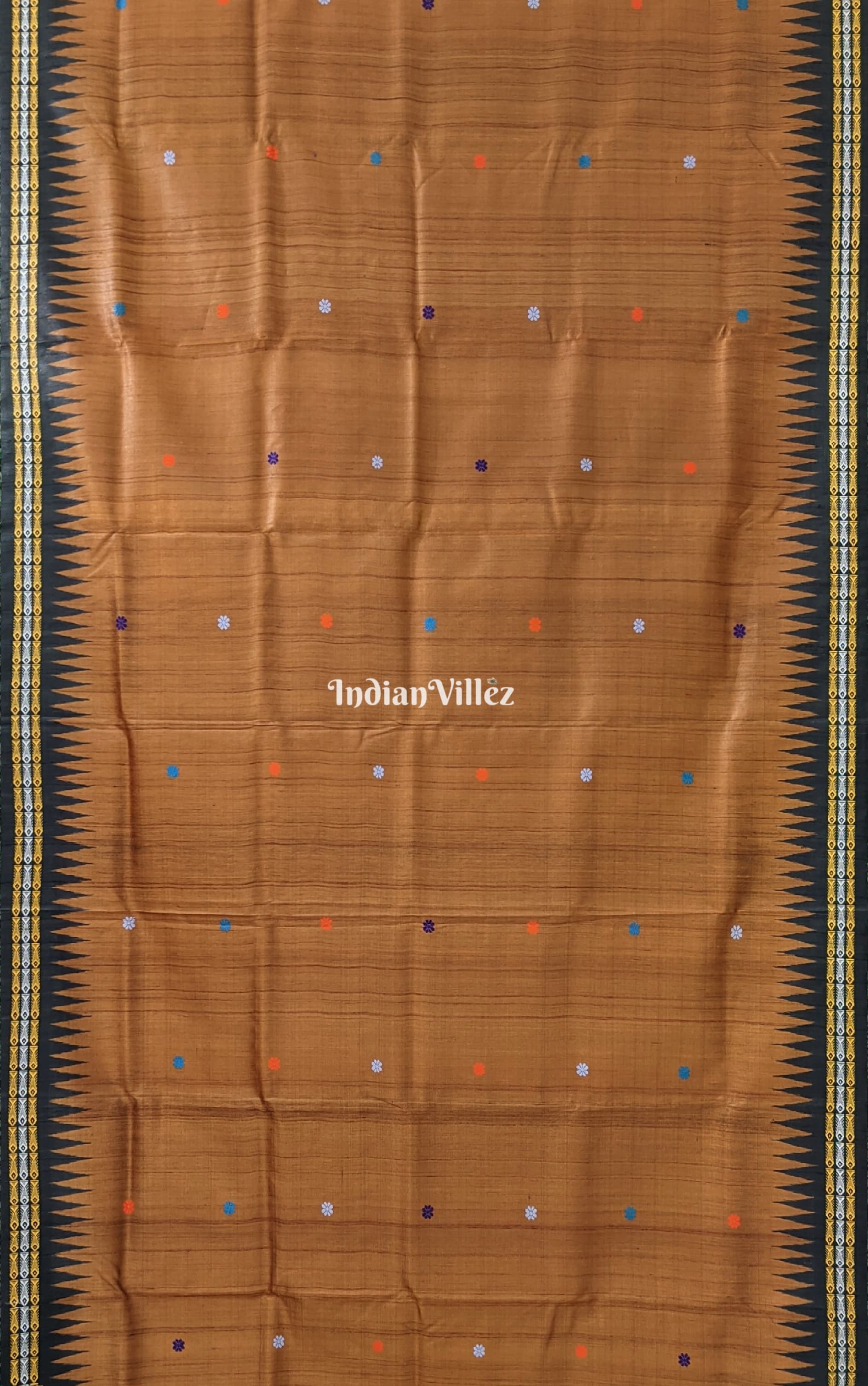 Golden Dolabedi Theme Gopalpur Tussar Silk Saree