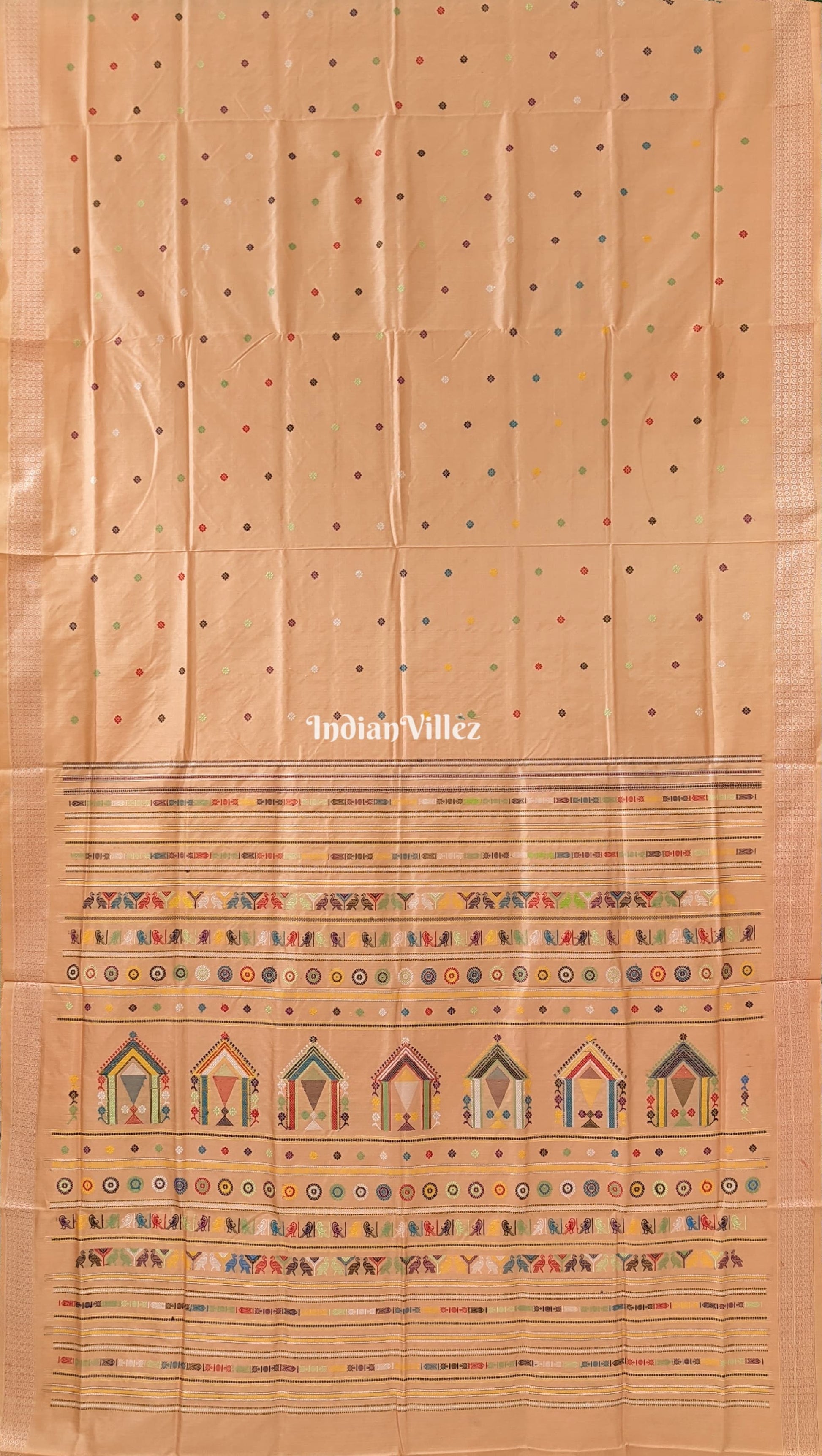 Sandal Sambalpuri Ikat Dolabedi Silk Saree