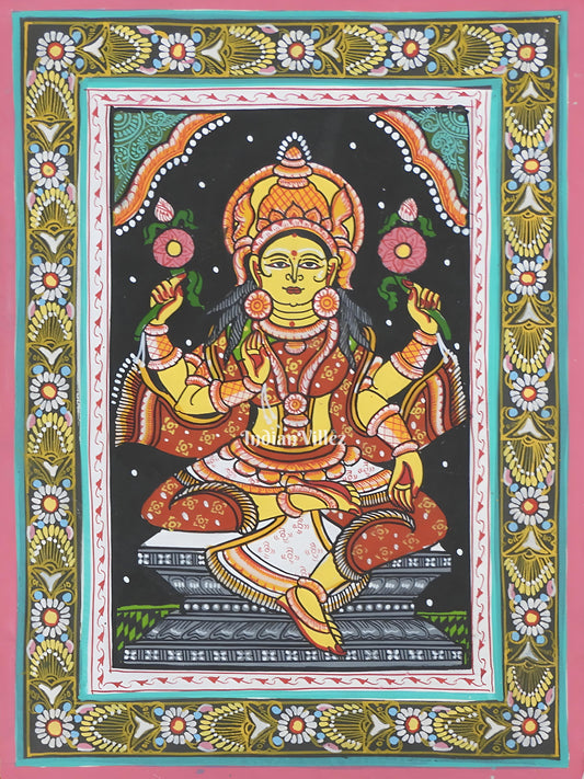 Mata Laxmi Pattachitra Wall Painting