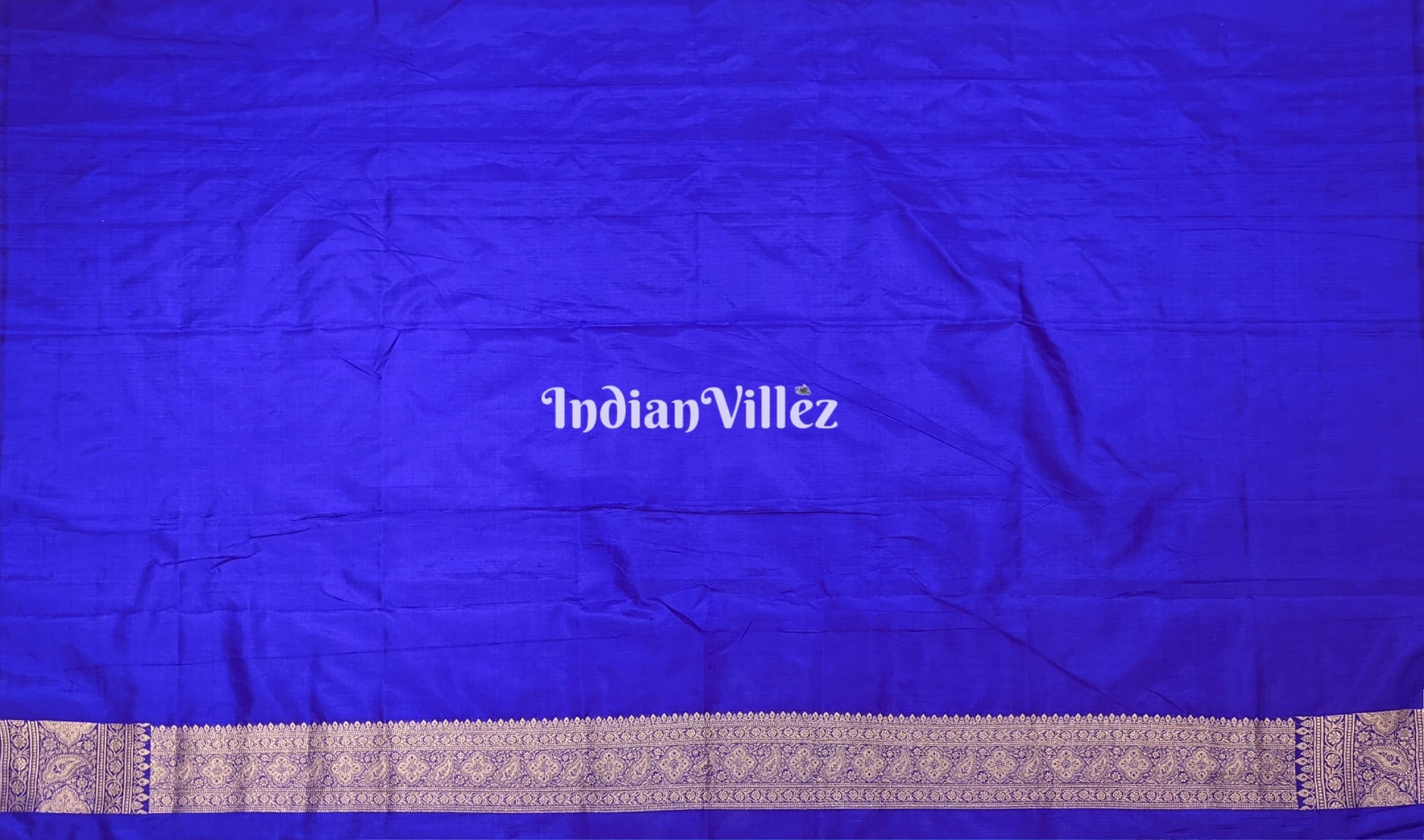 Violet Floral Design Pure Banarasi Katan Saree