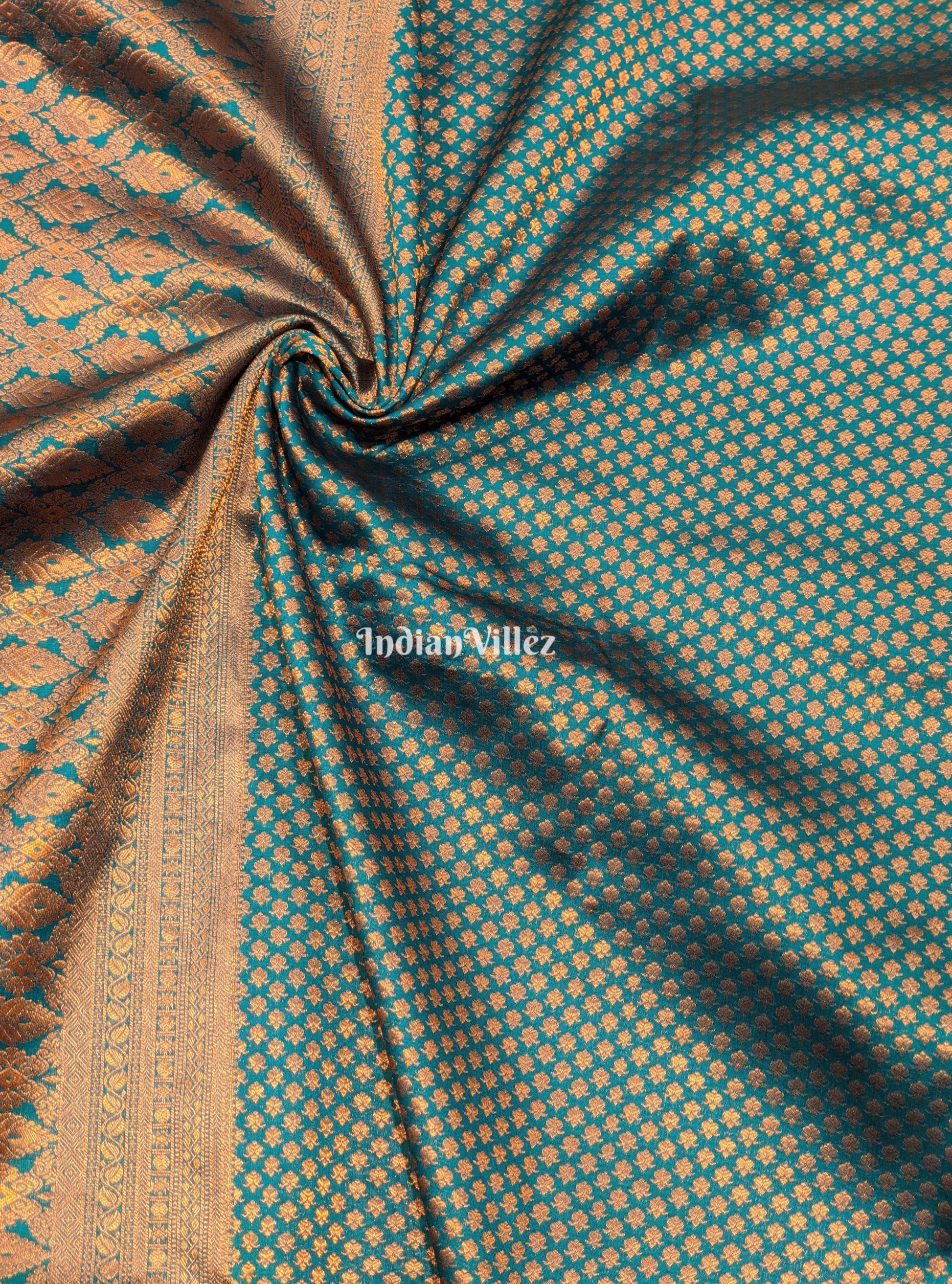 Peacock Green Kanjivaram Silk Saree