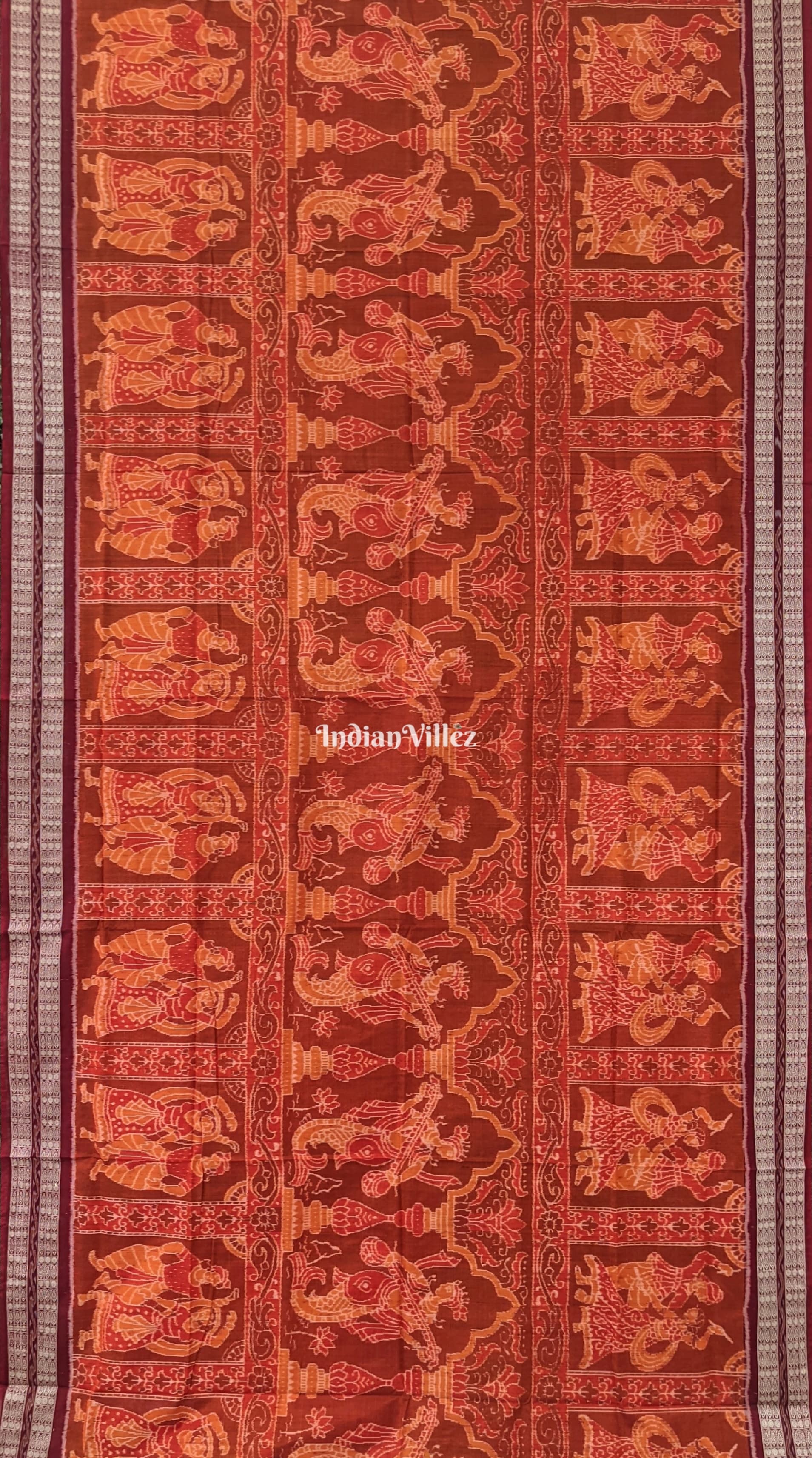 Marriage Theme Odisha Ikat Sambalpuri Pure Cotton Saree