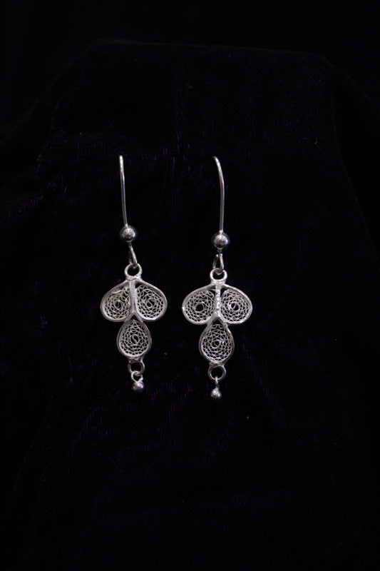 Sterling Silver Filigree Earring