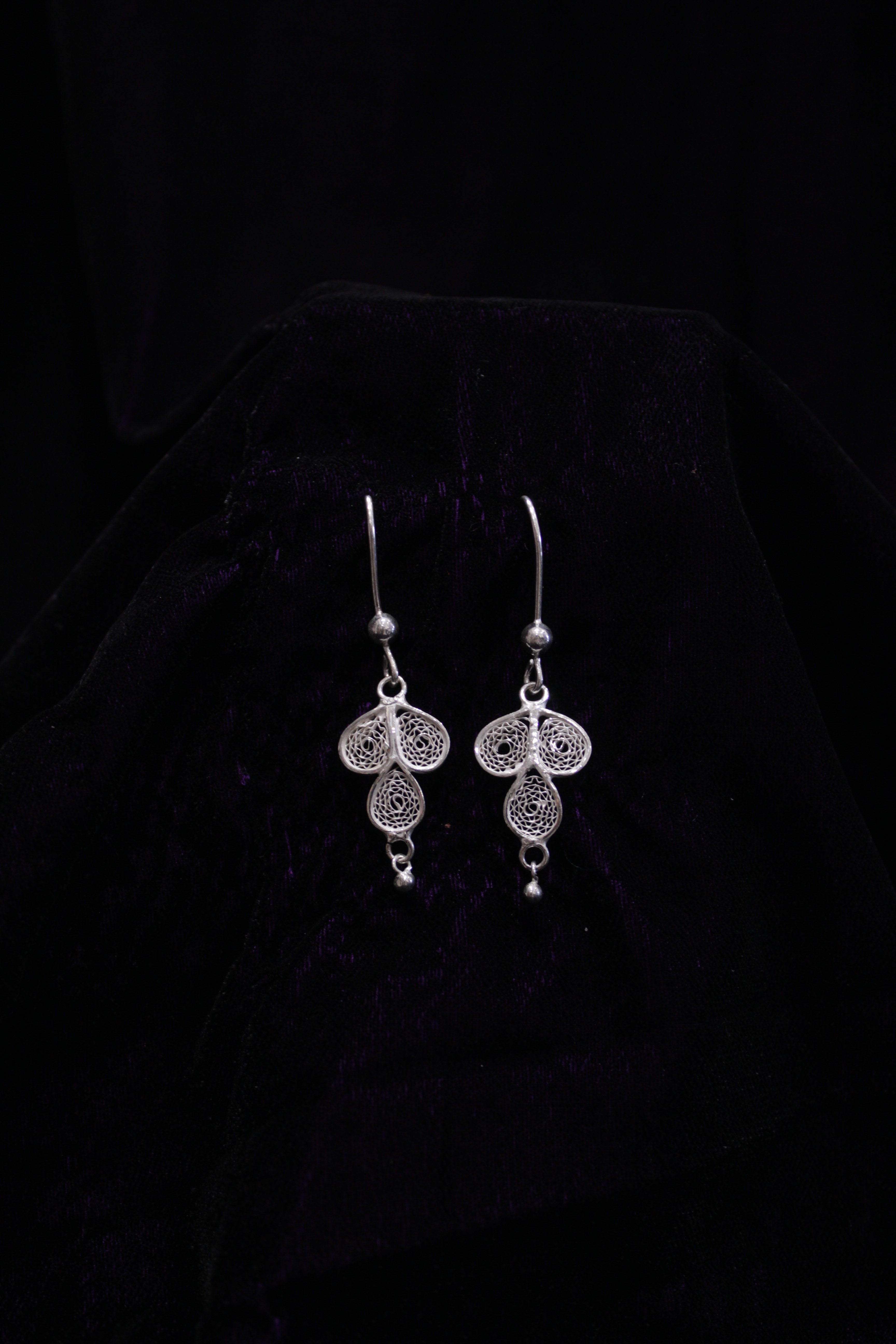 Sterling Silver Filigree Earring