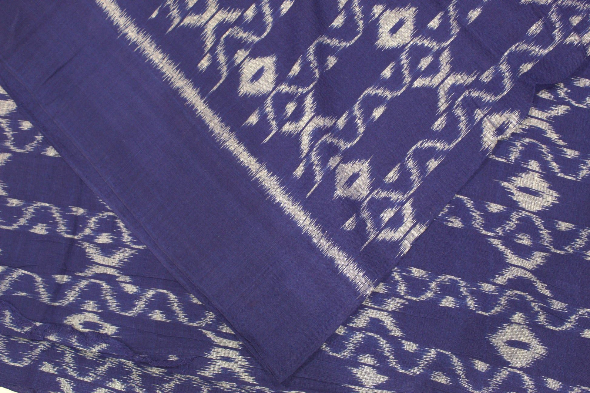 Blue Sambalpuri Ikat Cotton Fabric