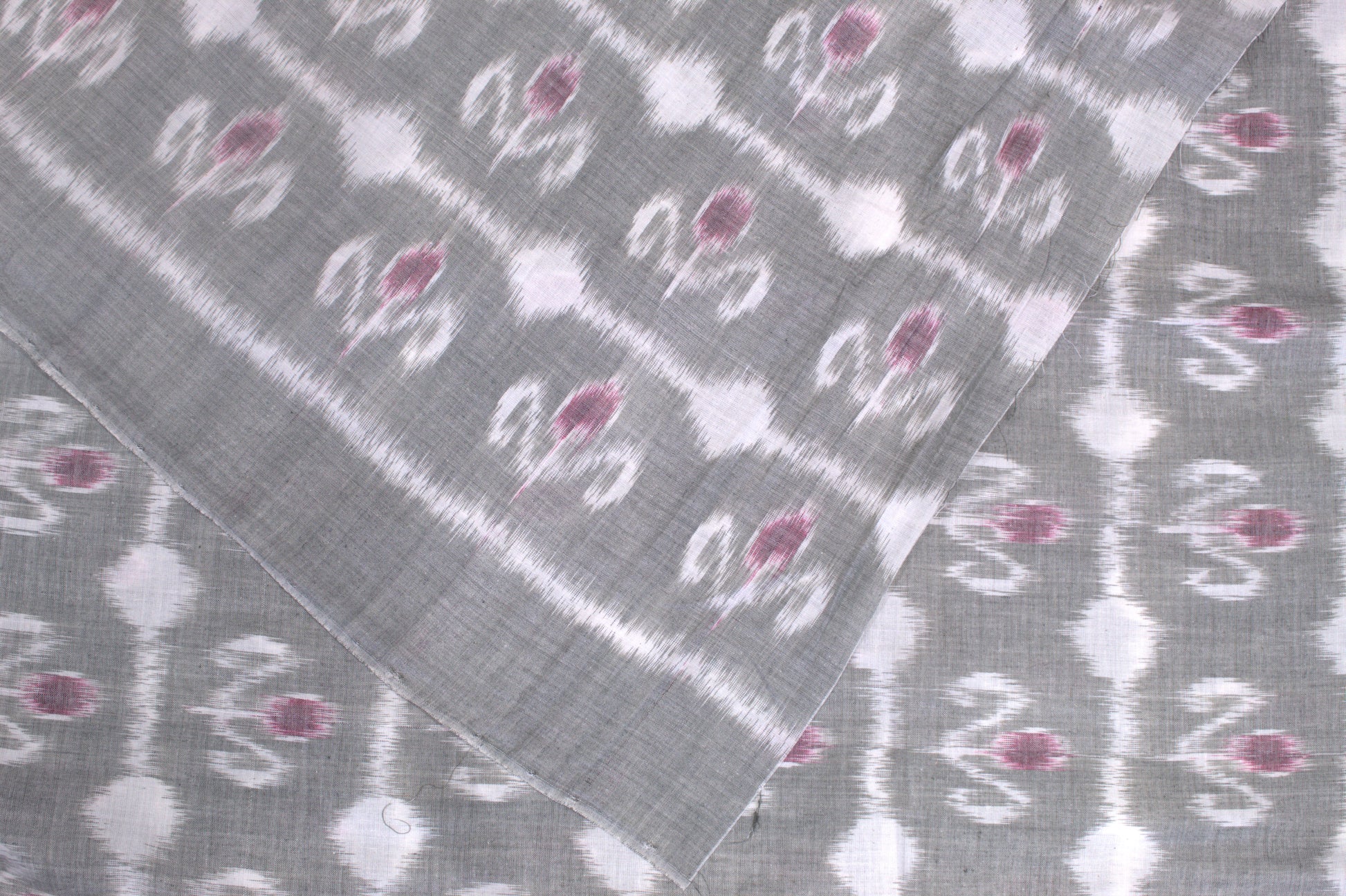 Moss Green Sambalpuri Ikat Cotton Fabric