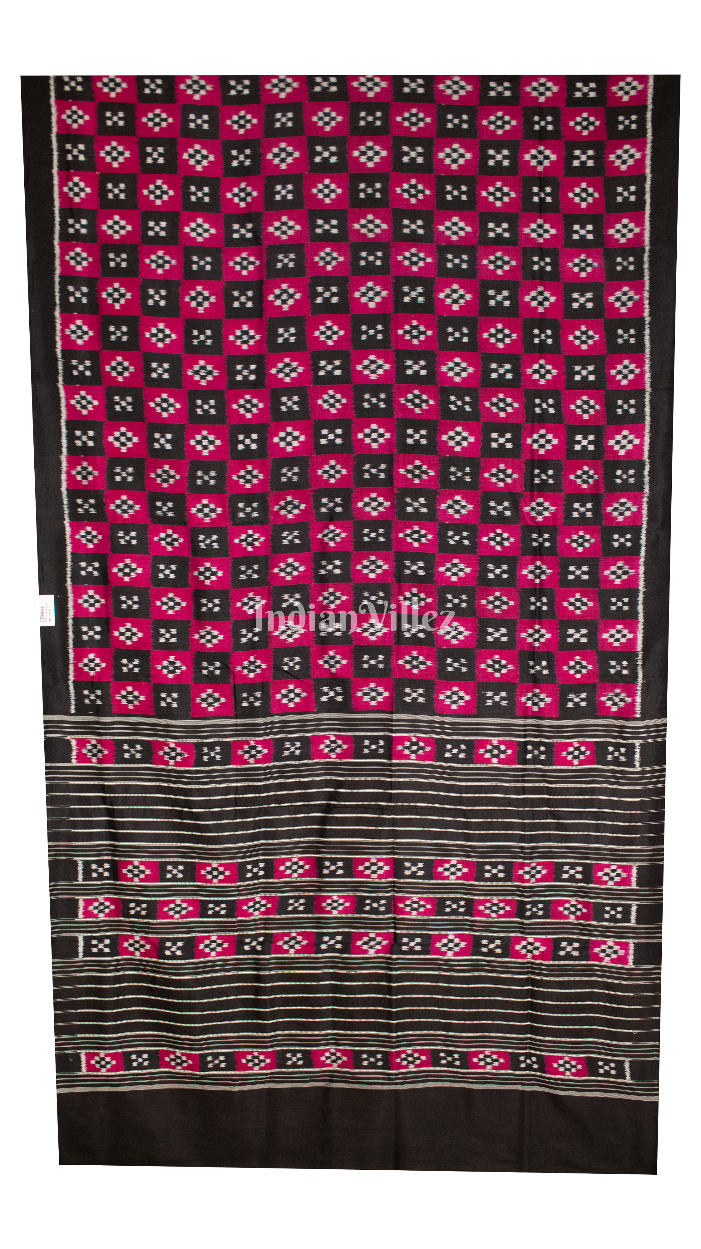 Rani Black Designer Pasapali Contemporary Silk Saree