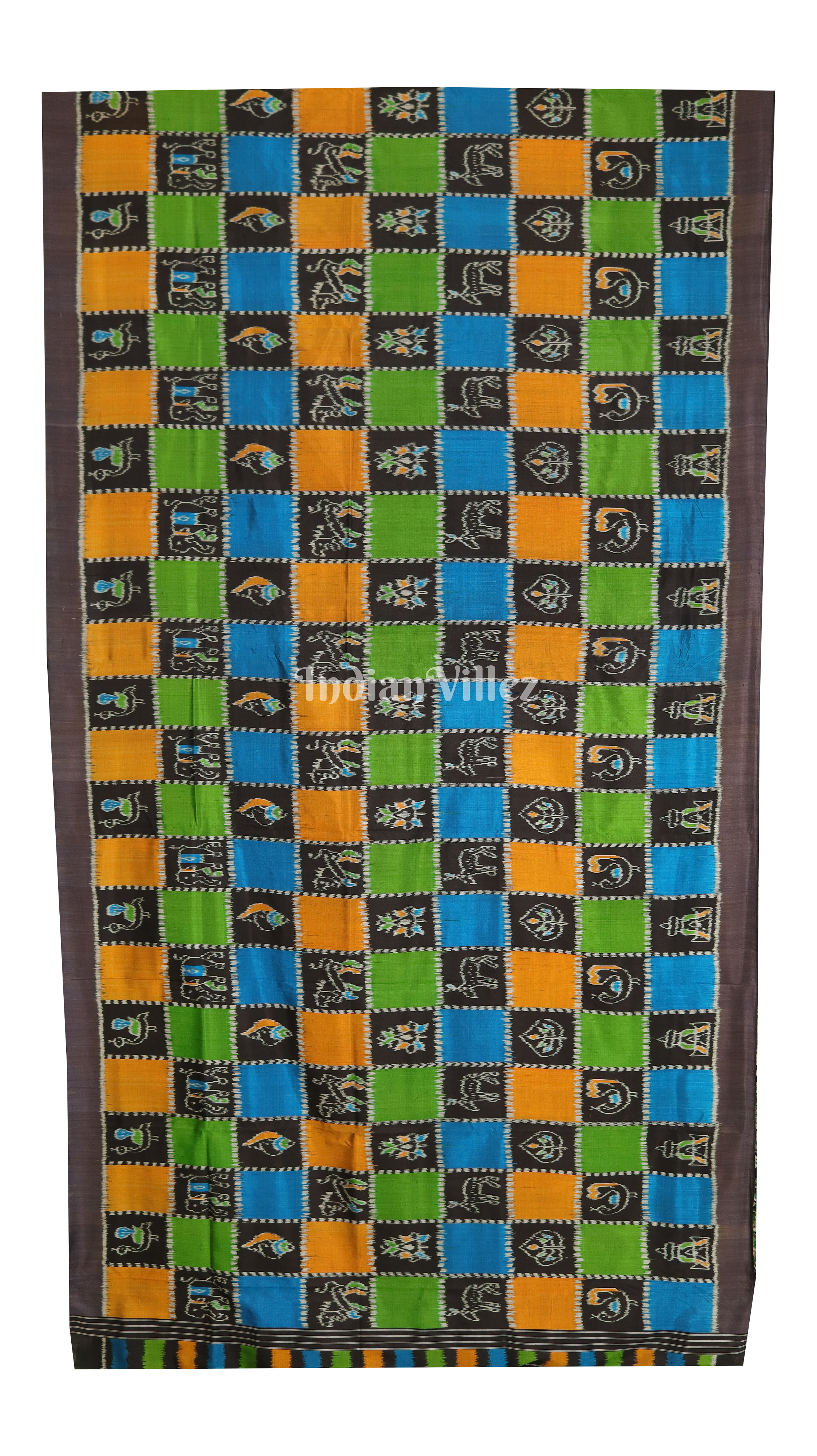 Multi Color Odisha Ikat Nabakothi  Nabarangi Contemporary Silk Saree