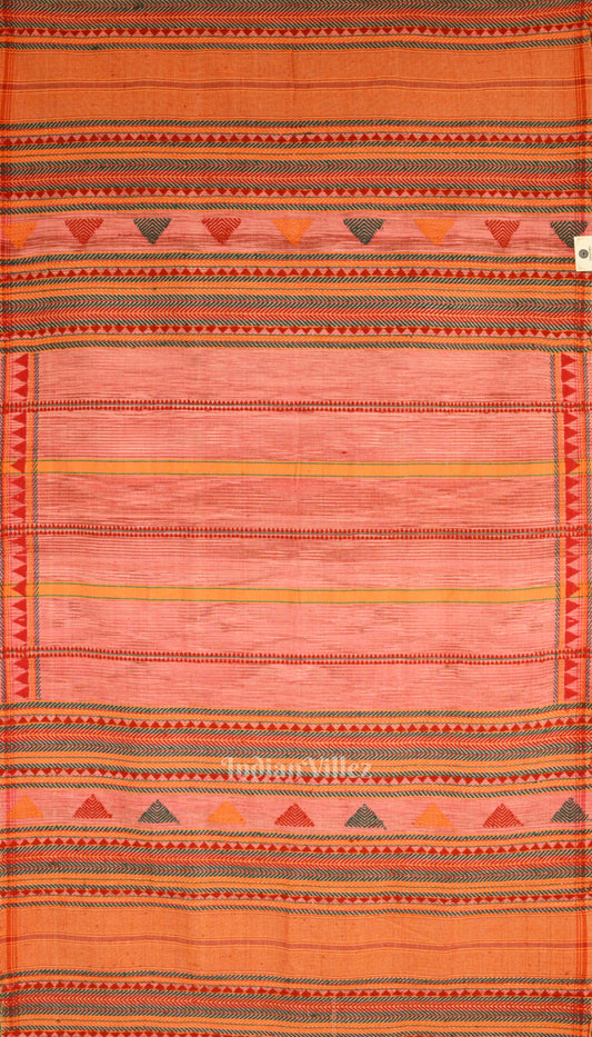 Orange Dongaria Handloom Shawl 