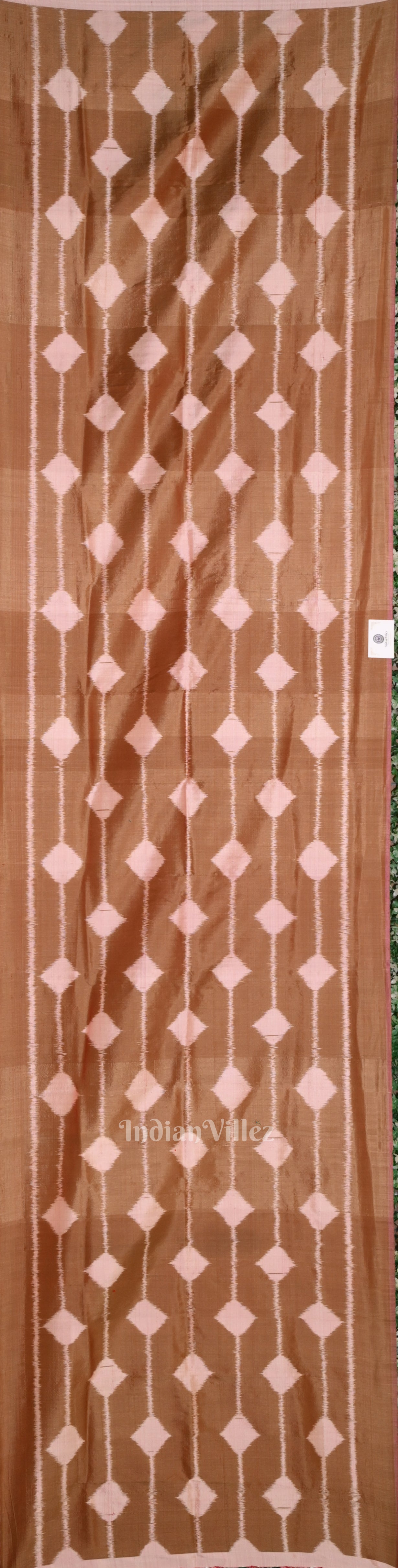 Dual Tone Odisha Ikat Pure Contemporary Silk Stole