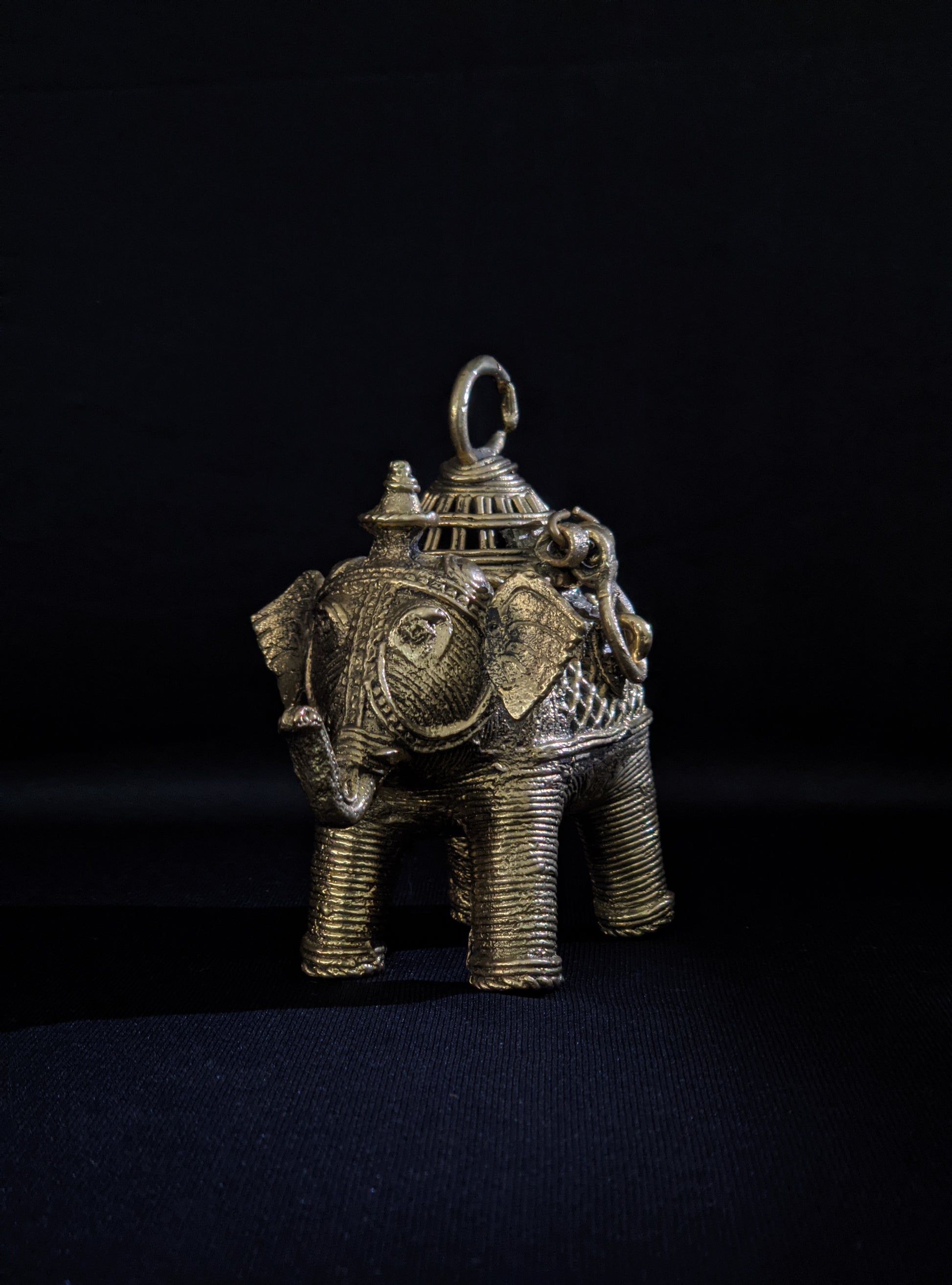 Brass Dhokra Elephant Box