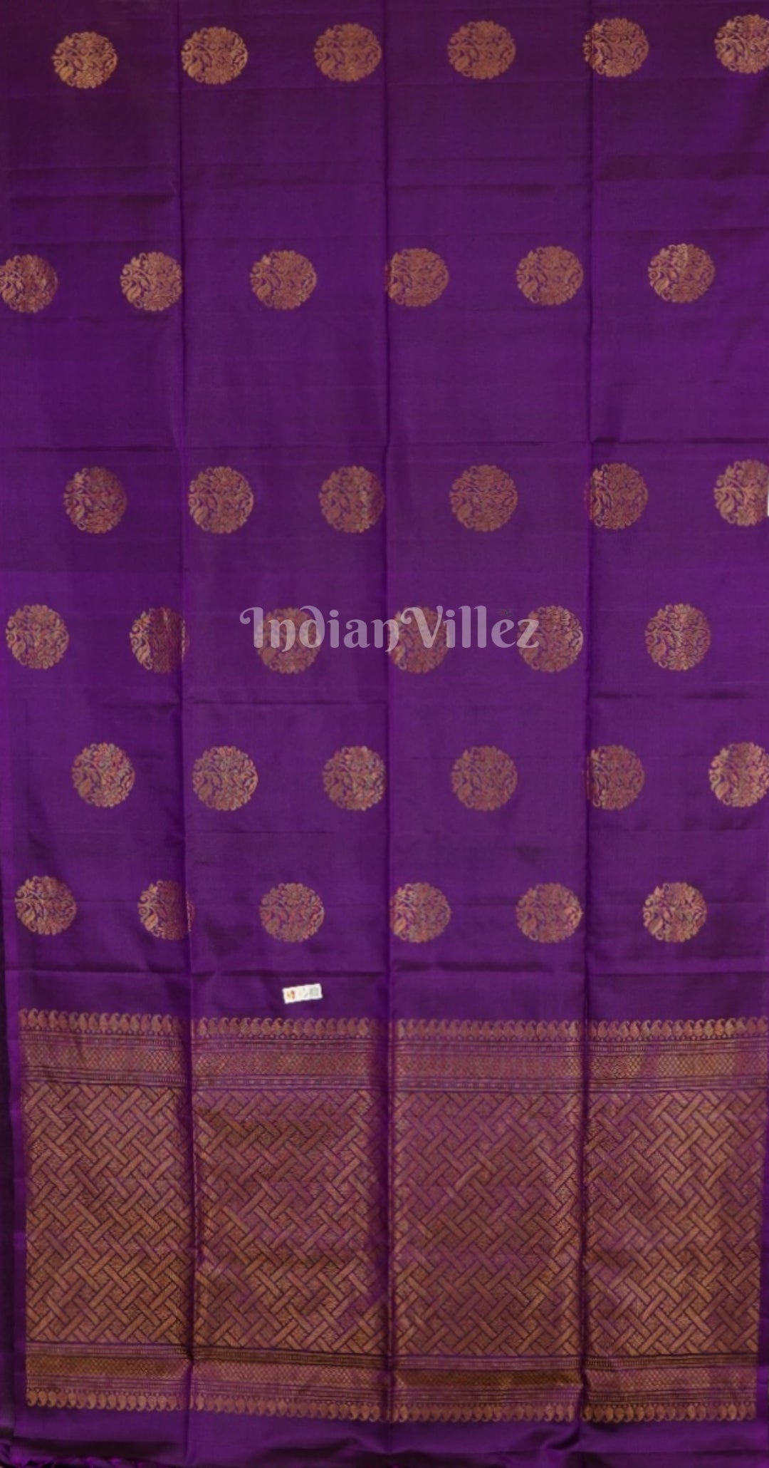 Purple Pure Kanjivaram Soft Silk Saree