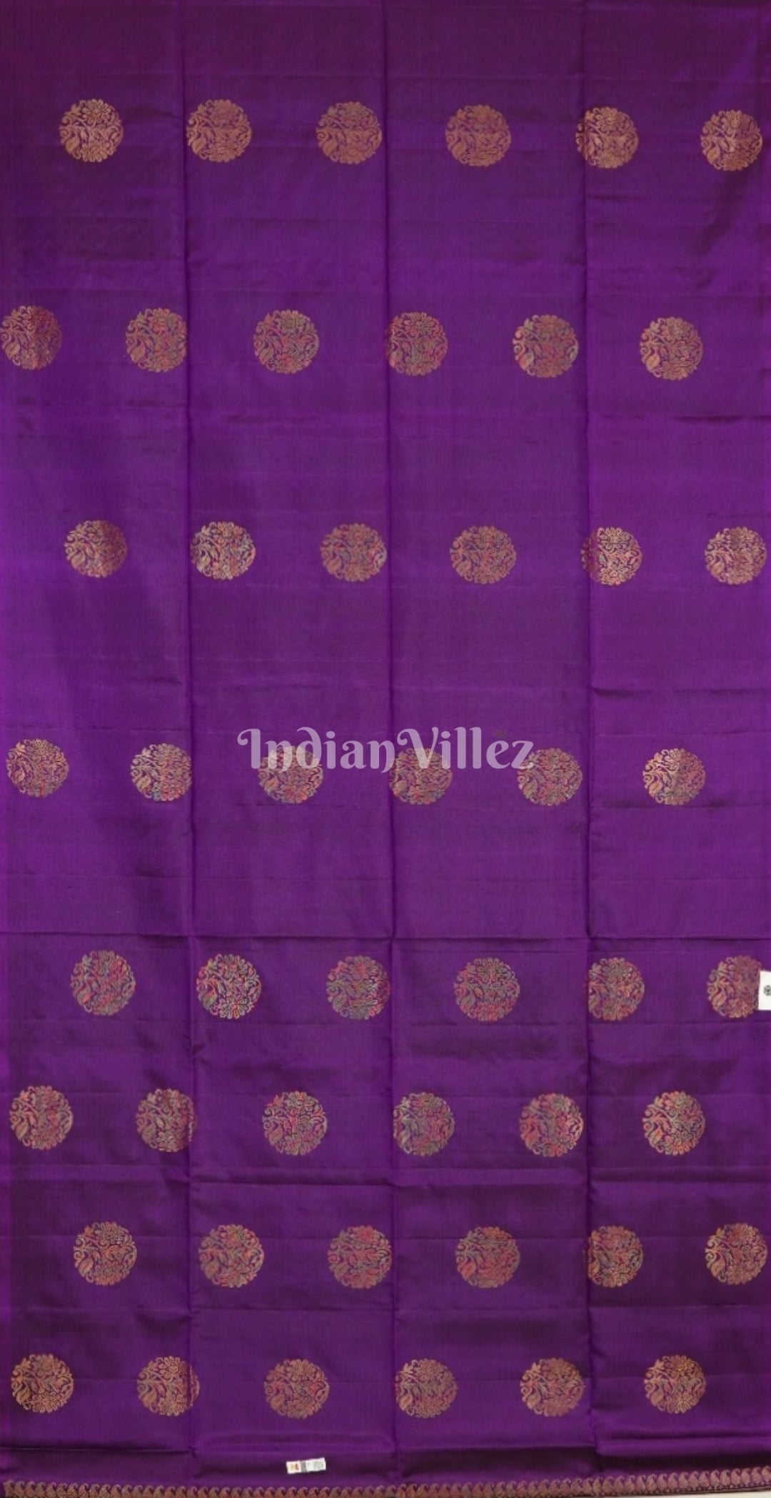 Purple Pure Kanjivaram Soft Silk Saree