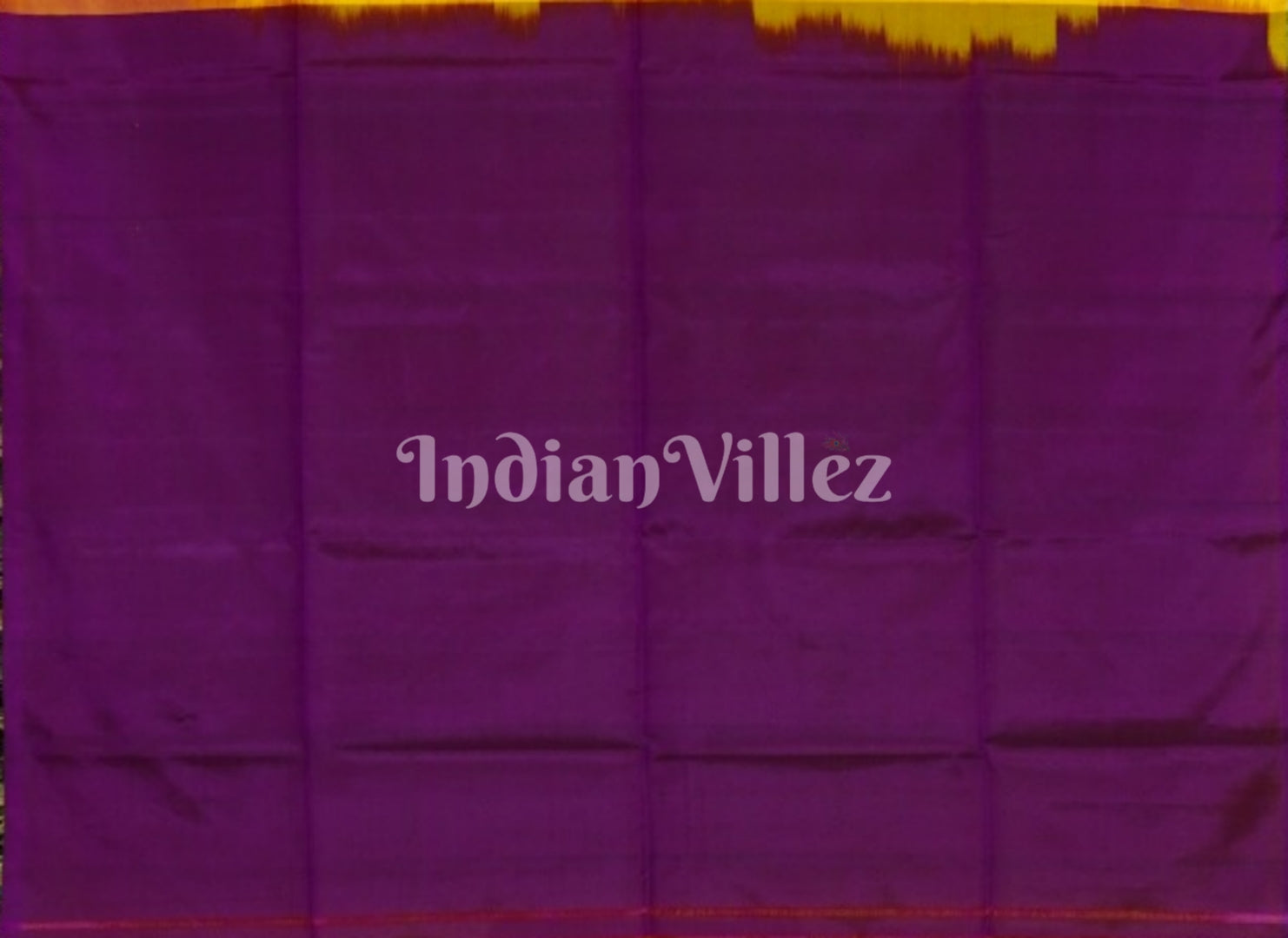 Yellow With Purple Pure Kanjivaram Soft Silk Saree