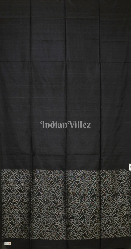 Black Pure Kanjivaram Silk Saree 