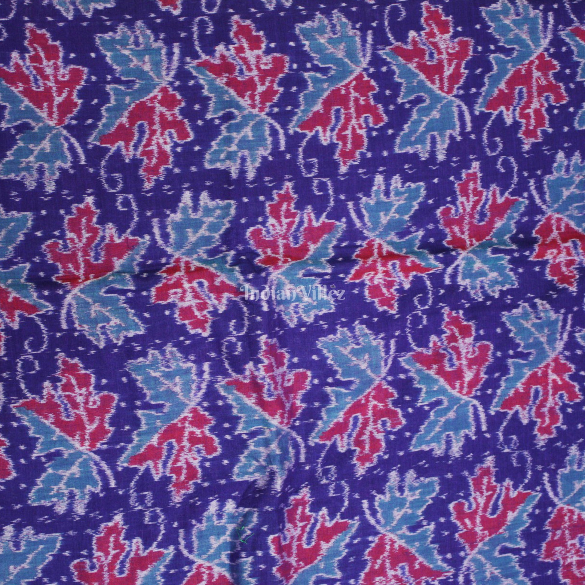 Multi Colour Design Sambalpuri Ikat Cotton Fabric