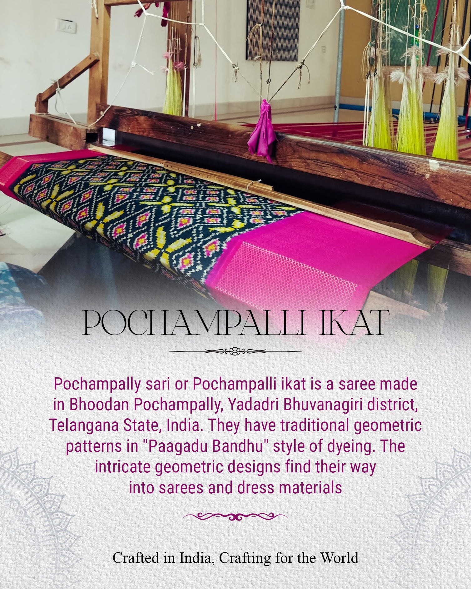 Pochampally Ikat Saree