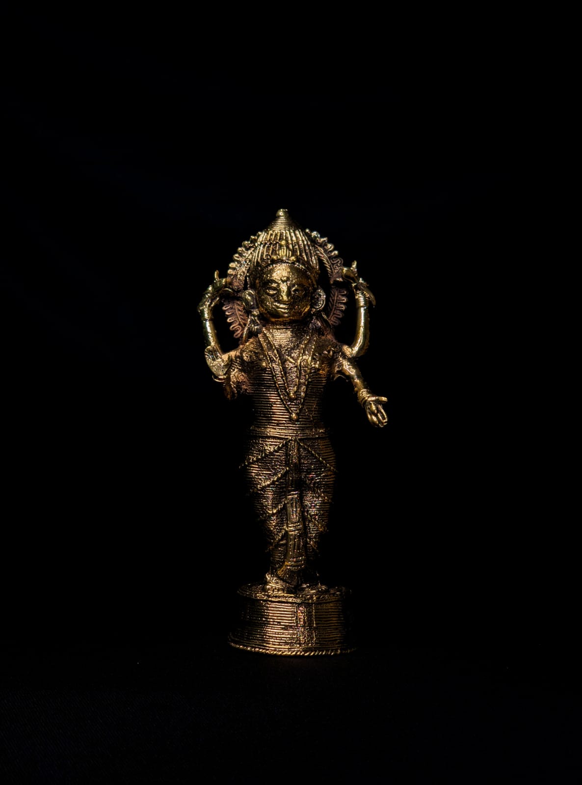 Dhokra - Standing Maa Laxmi on Base