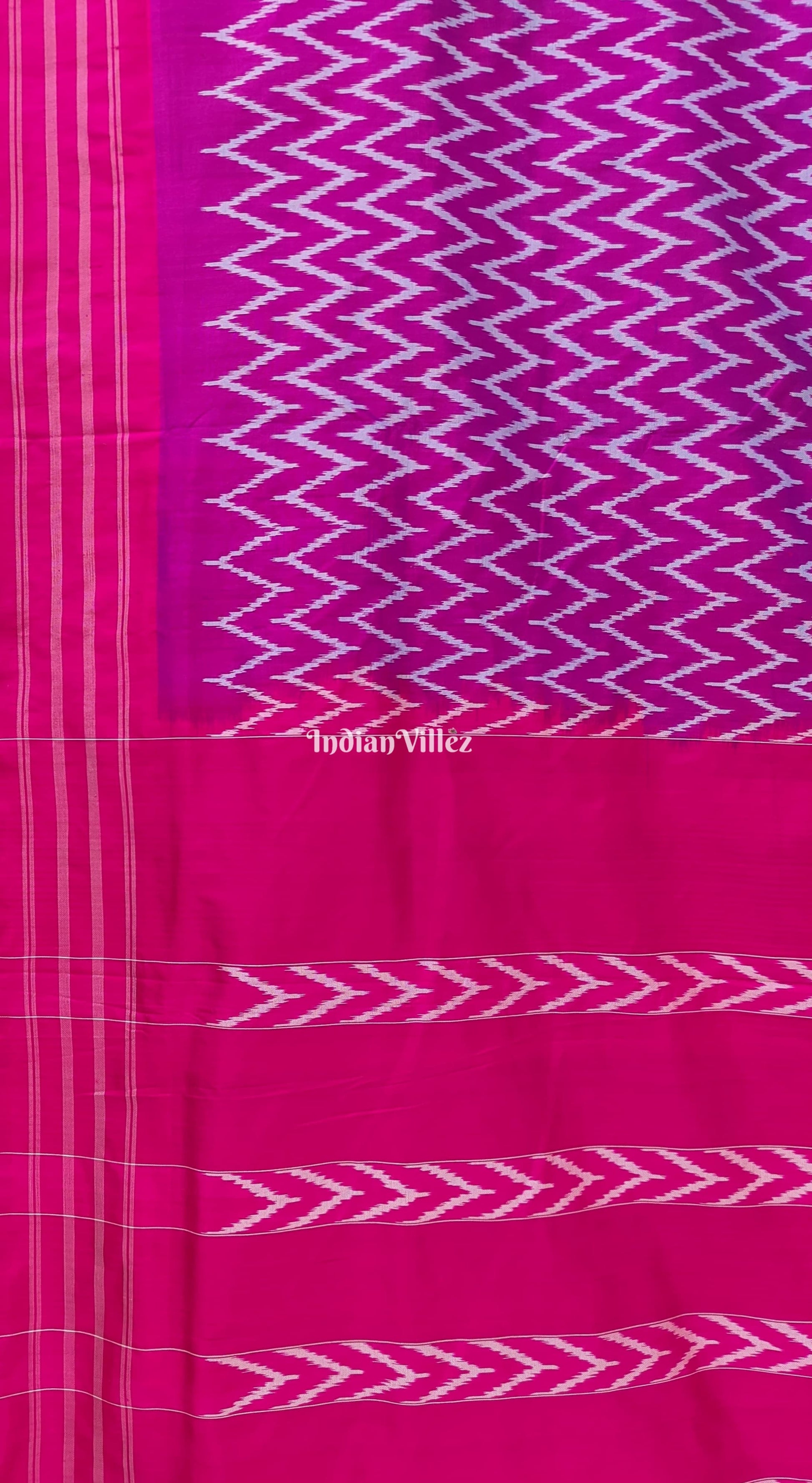 Purple Dual Tone Pochampally Ikat Silk Saree