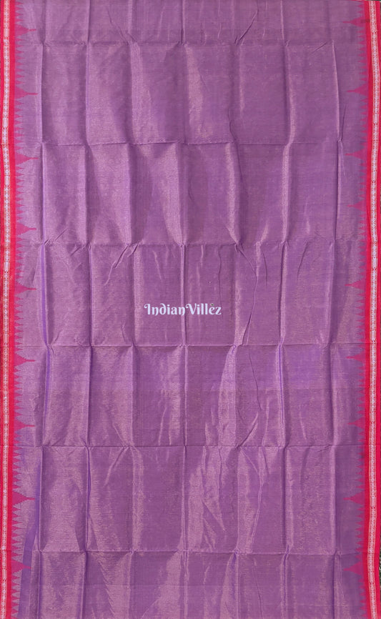 Purple Dual Tone Sambalpuri Cotton Tissue Saree