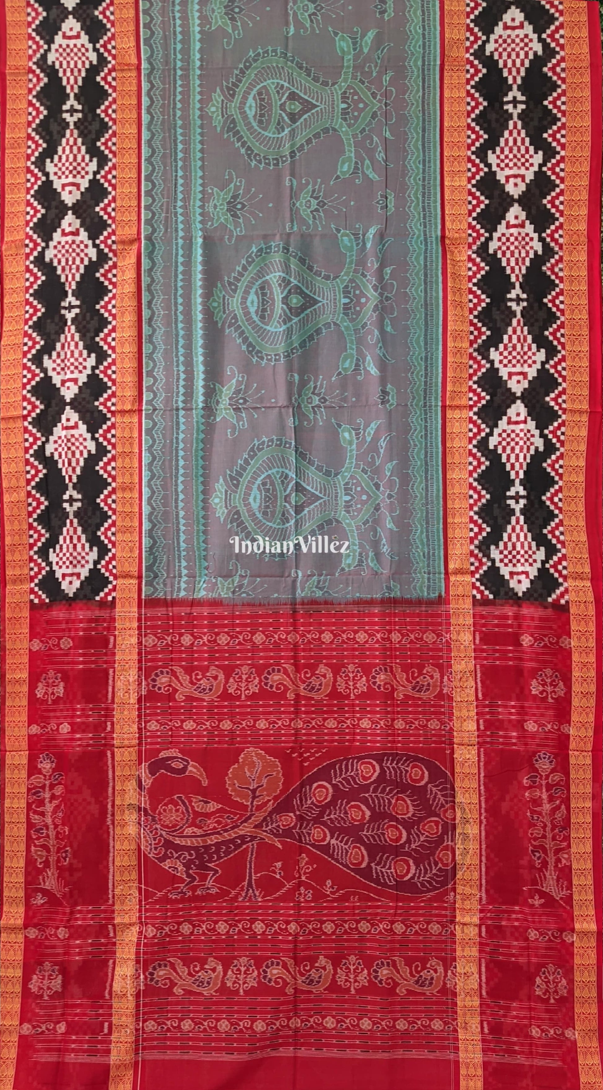 Multi Color Exclusive Pure Sambalpuri Ikat Cotton Saree