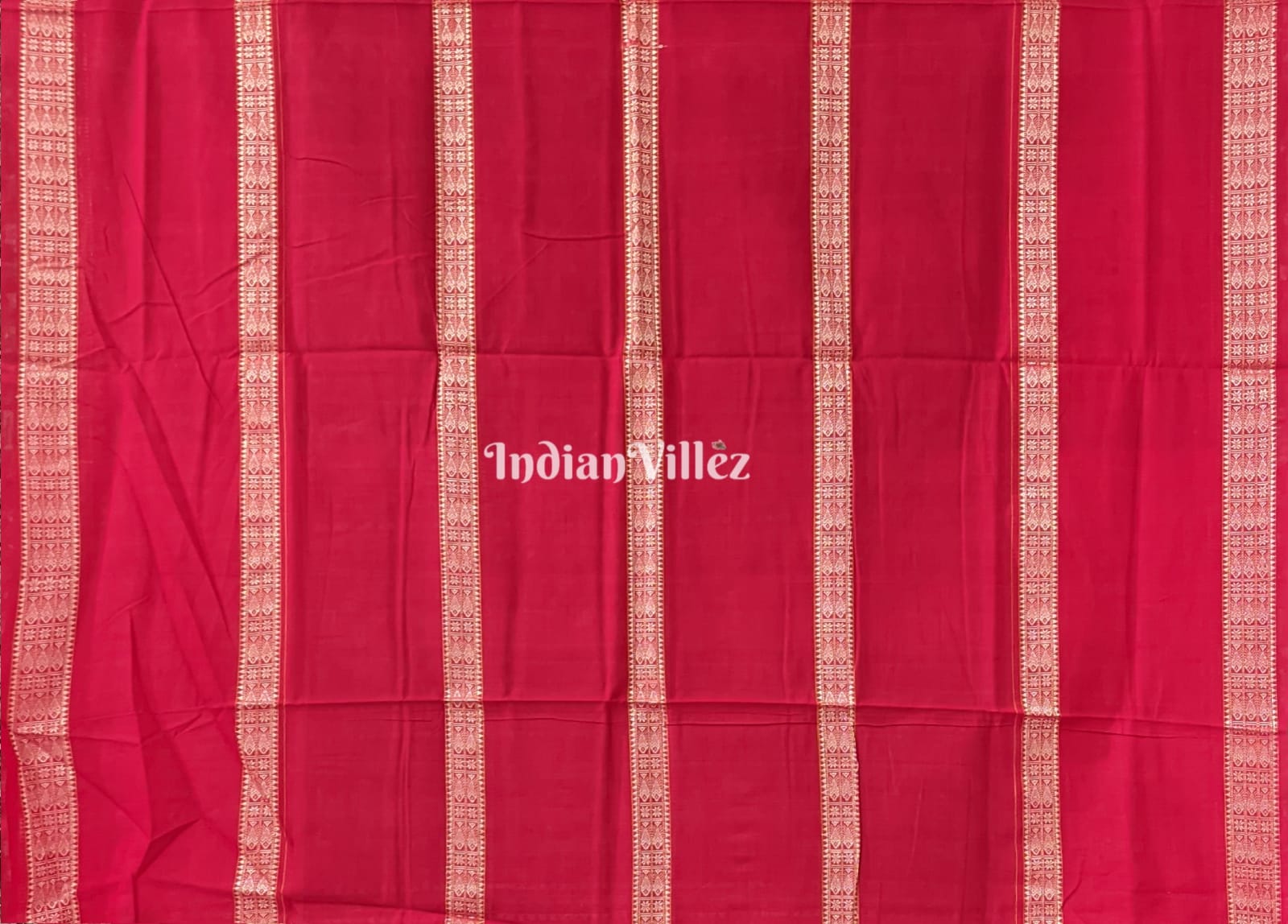 Kalas Sambalpuri Cotton Saree with Fish Motif in Border