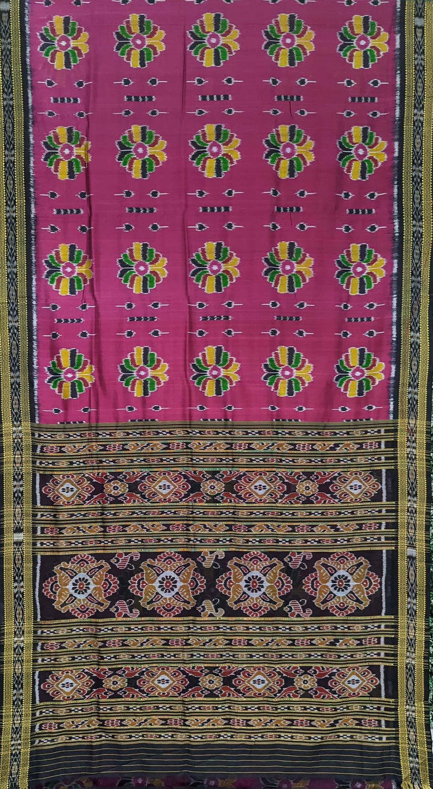 Rani Baghambari Khandua Silk Saree