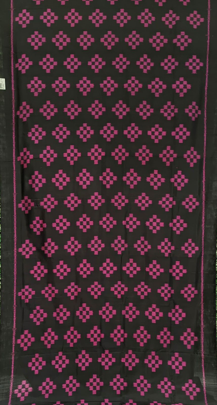 Black Pasapali Contemporary Odisha Handloom Silk Saree