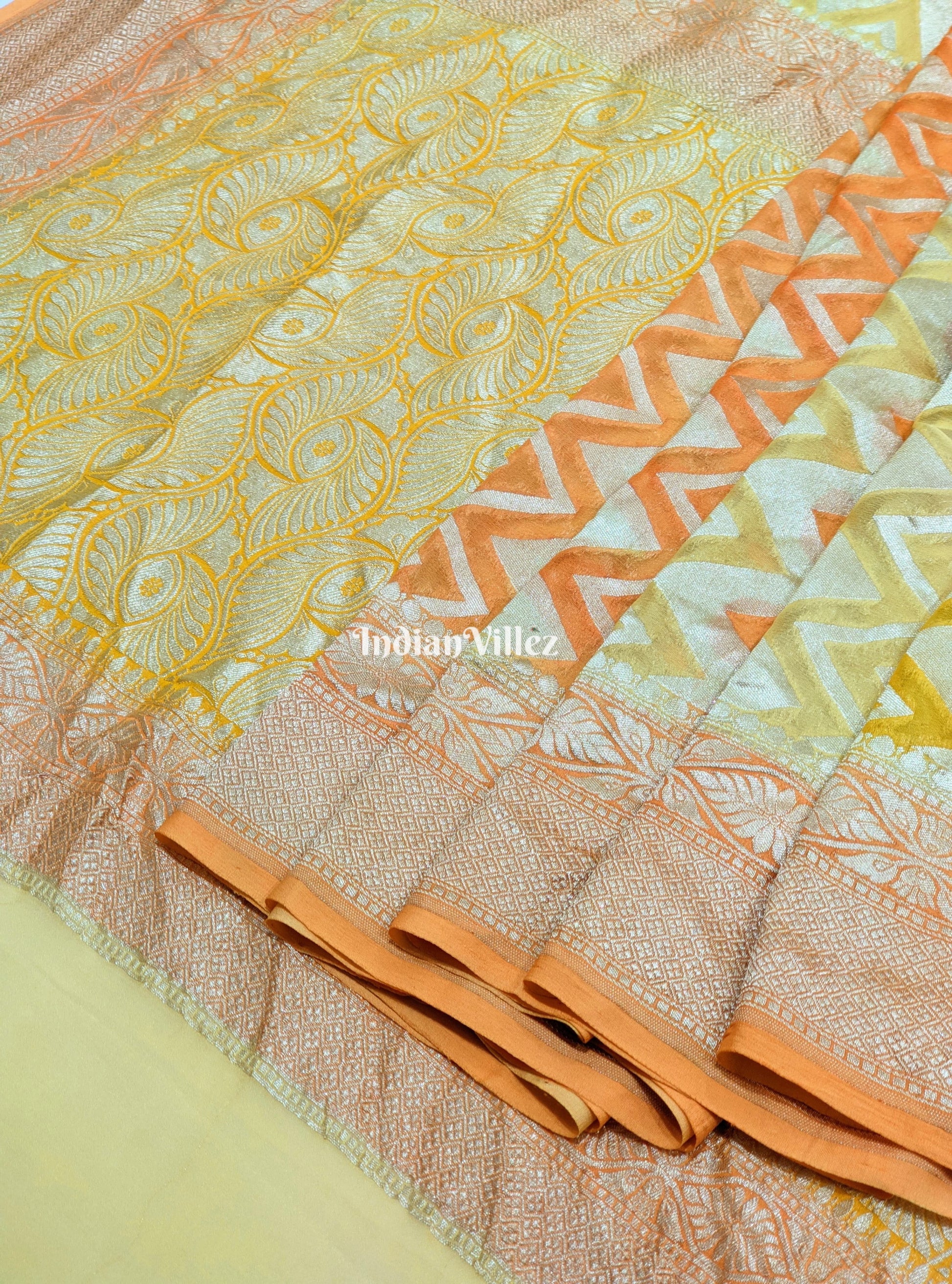 Multi Color Banarasi Khaddi Georgette Saree