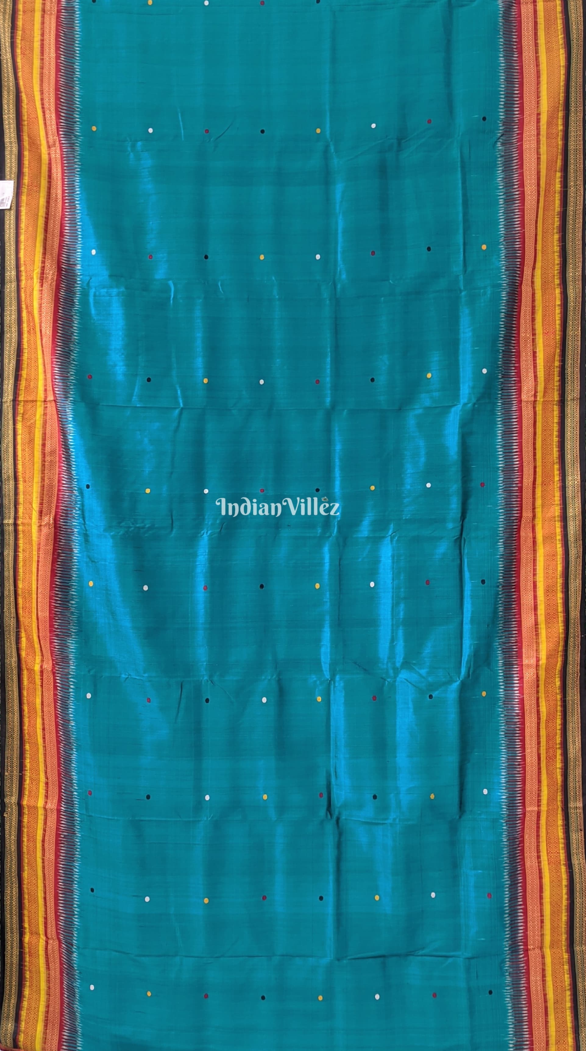 Peacock Green Odisha Ikat Kathiphera Khandua Silk Saree