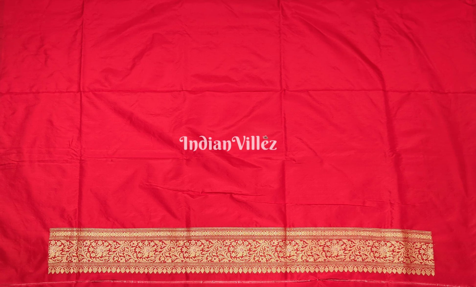 Red Designer Katan Meenakari Banarasi Saree