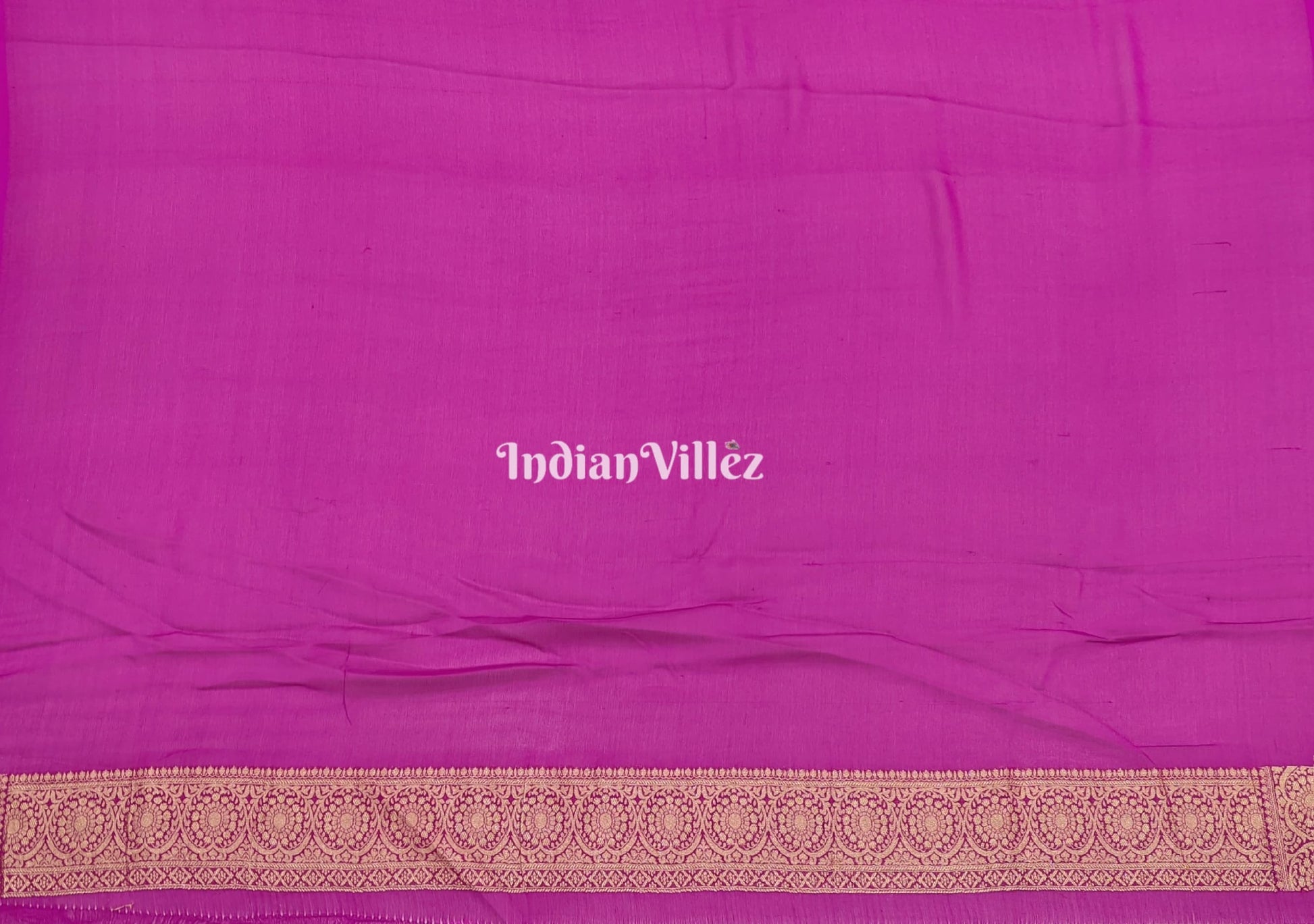 Purple Flower Theme Banarasi Georgette Saree