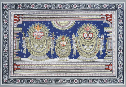 Jagannath Suna Besha Pattachitra Painting For Home Wall Art Decor